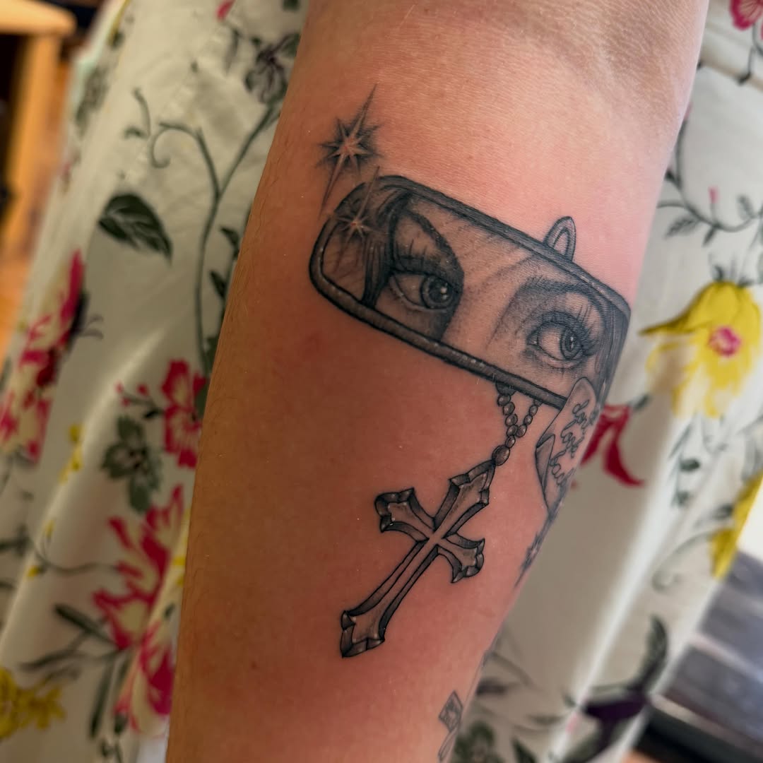 Tattoo by @tattoosbymadilynn — realism, black_and_grey