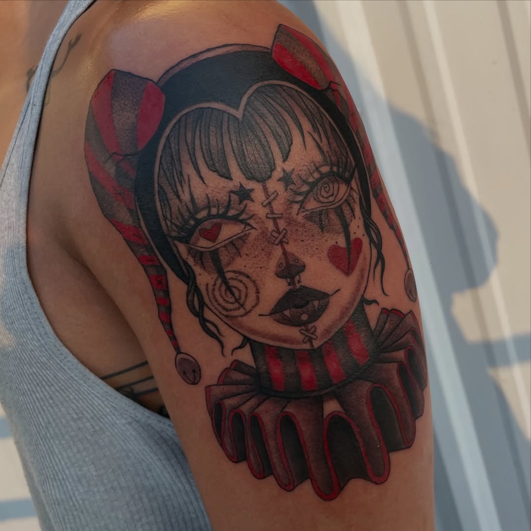 Tattoo by @katstattooth β new_school, dark_realism