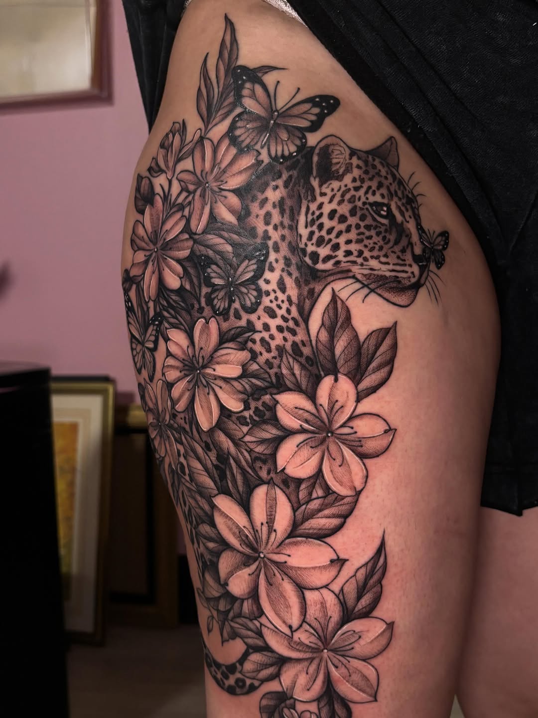 Tattoo by @teavangoghink — black_and_grey, realism