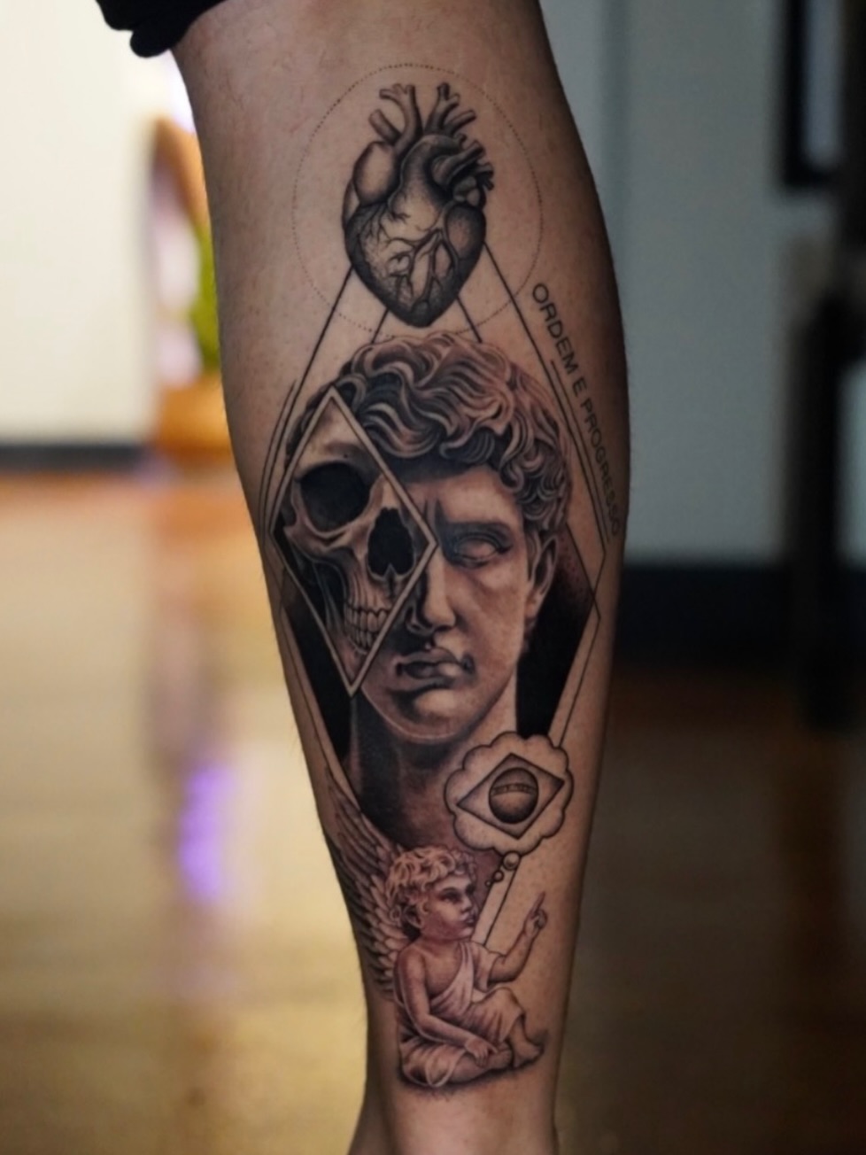 Tattoo by @julioferrerart — realism, black_and_grey