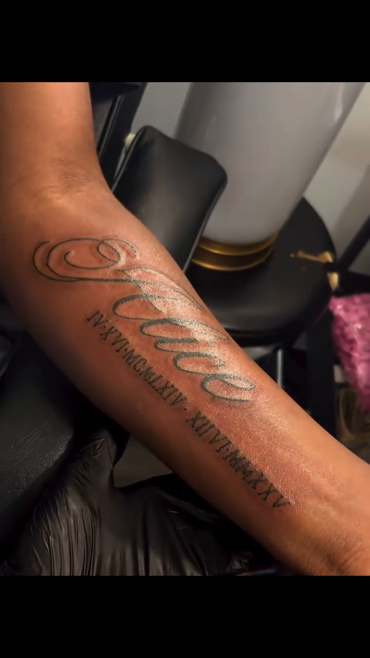 Tattoo by @tattedbymilaa_ โ lettering_script