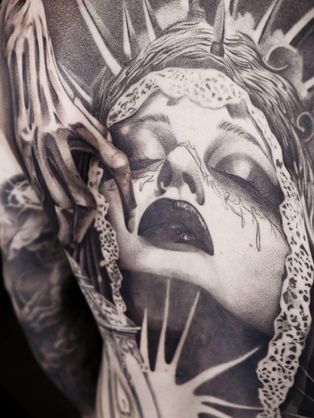 Tattoo by @b__e_a_n__s — realism, black_and_grey