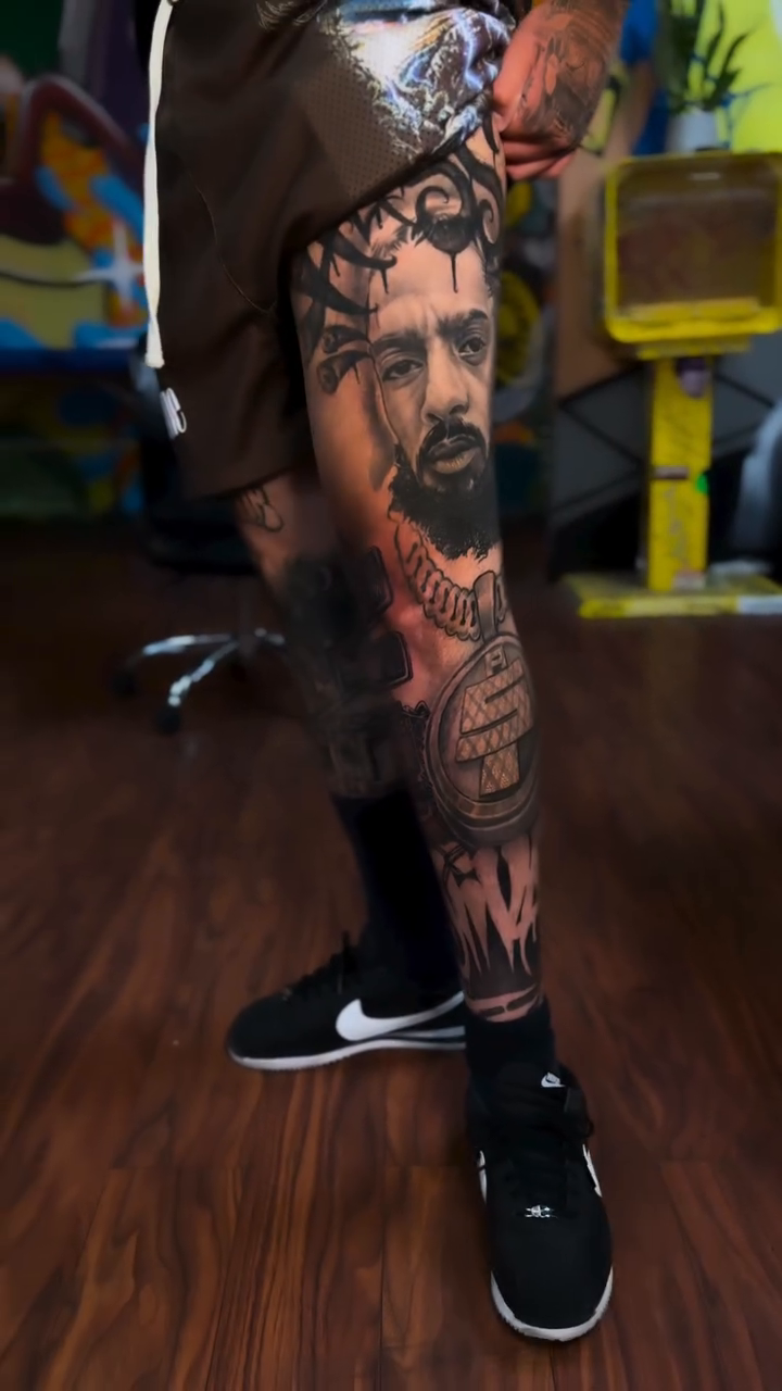 Tattoo by @gage.tattoo — blackwork, realism