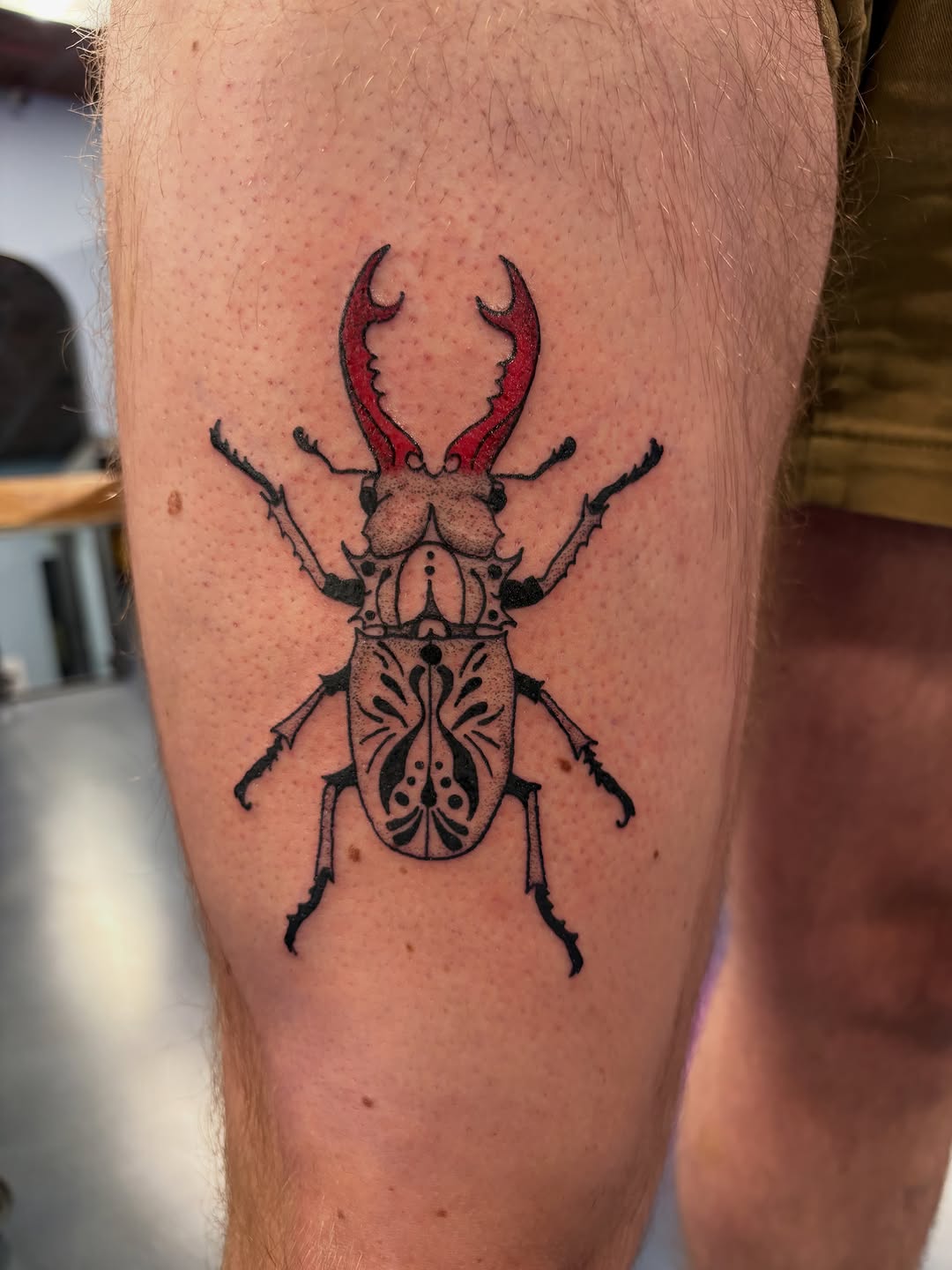 Tattoo by @tacat217 — black_and_grey