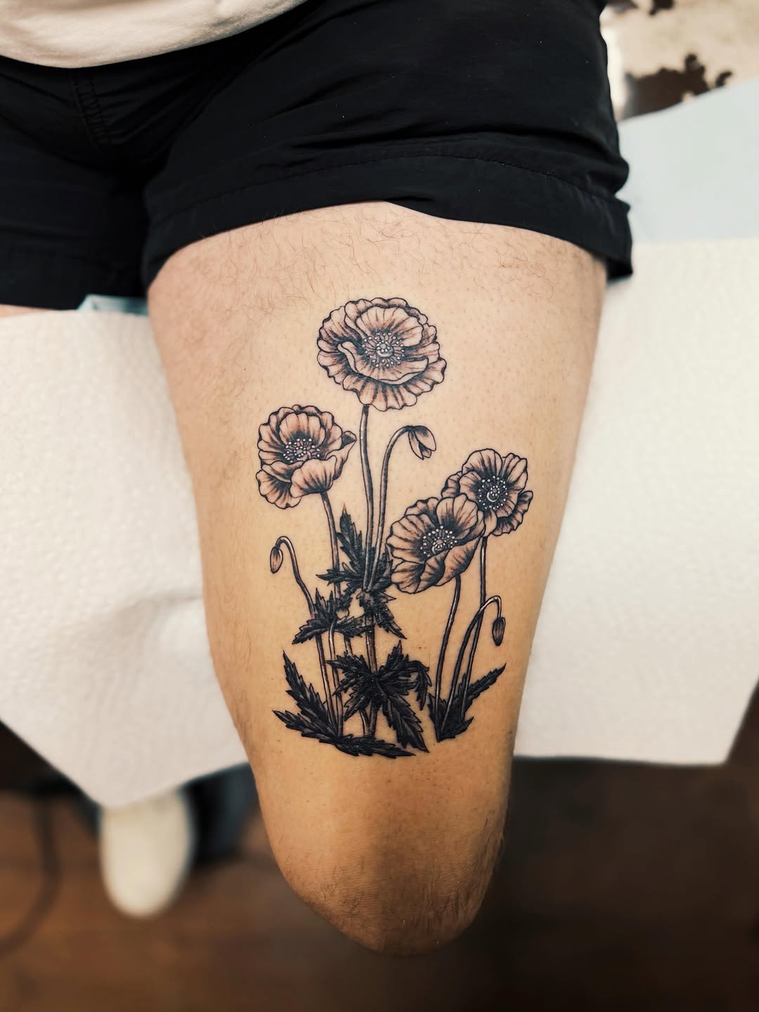 Tattoo by @amandahowtattoo — black_and_grey