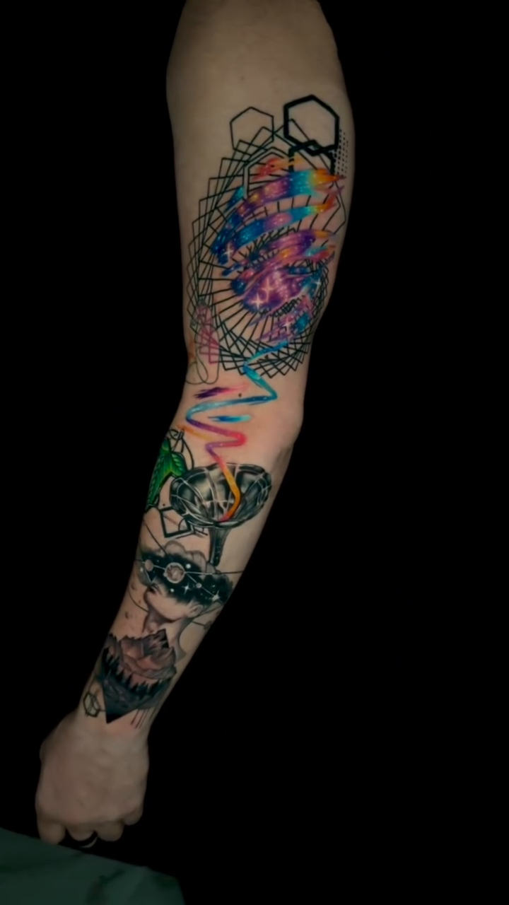 Tattoo by @gogatattooandart — geometric, illustrative