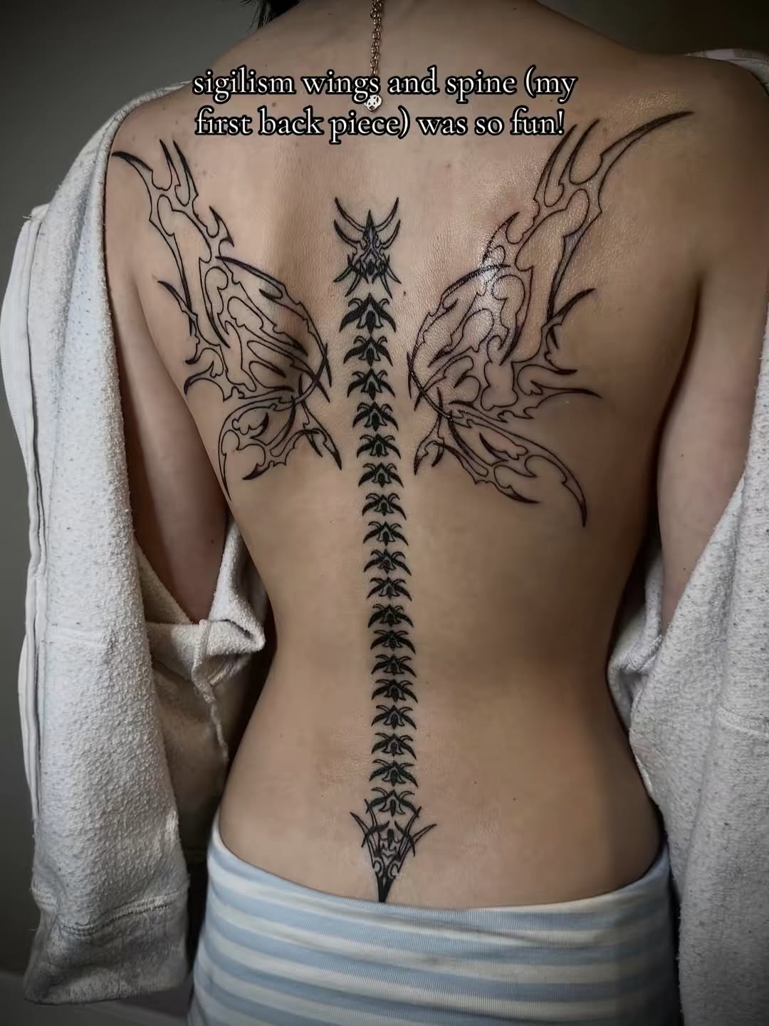 Tattoo by @devonlanetattoo — blackwork