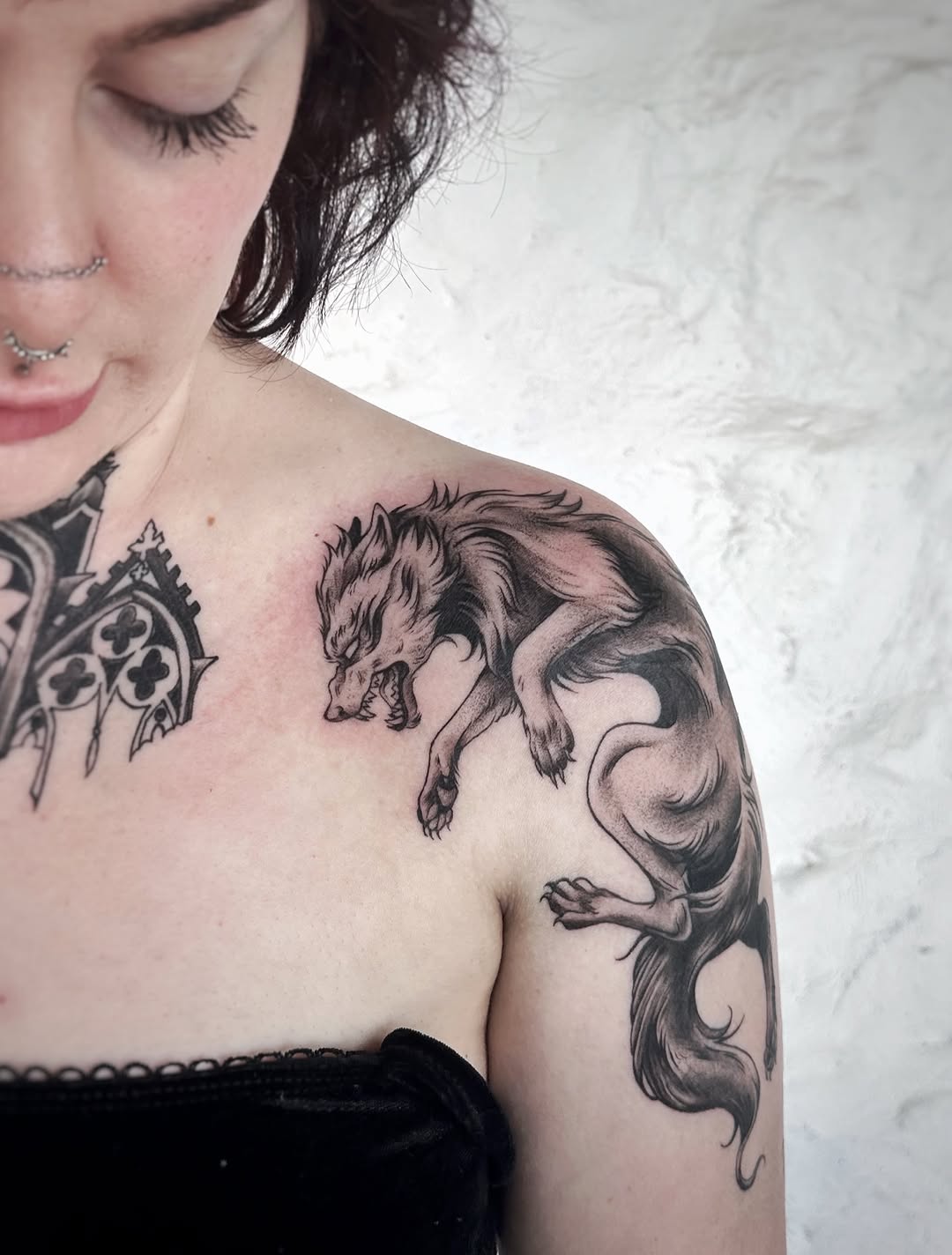Tattoo by @ornatebones β black_and_grey