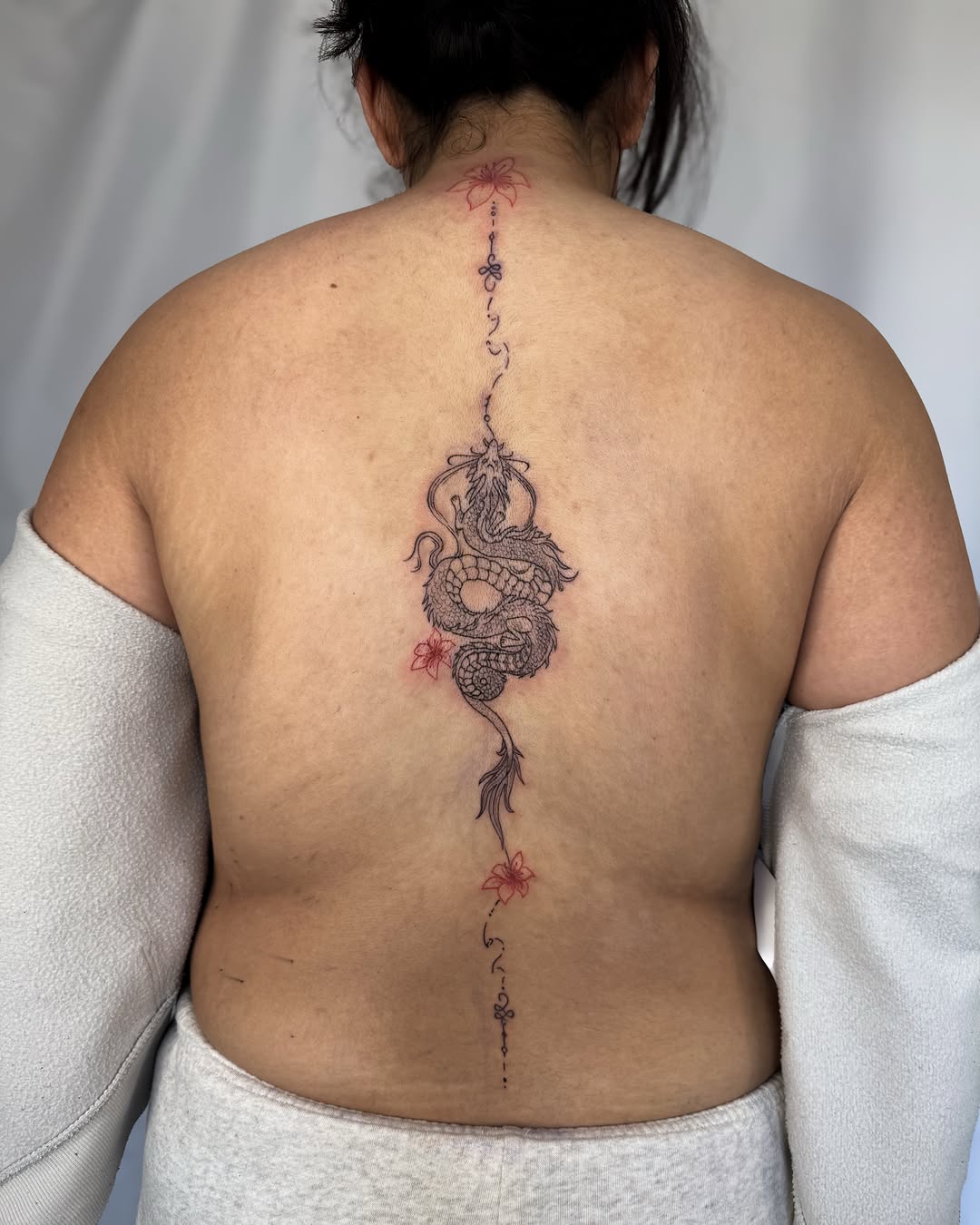 Tattoo by @chyzh.ttt — fine_line, japanese_irezumi