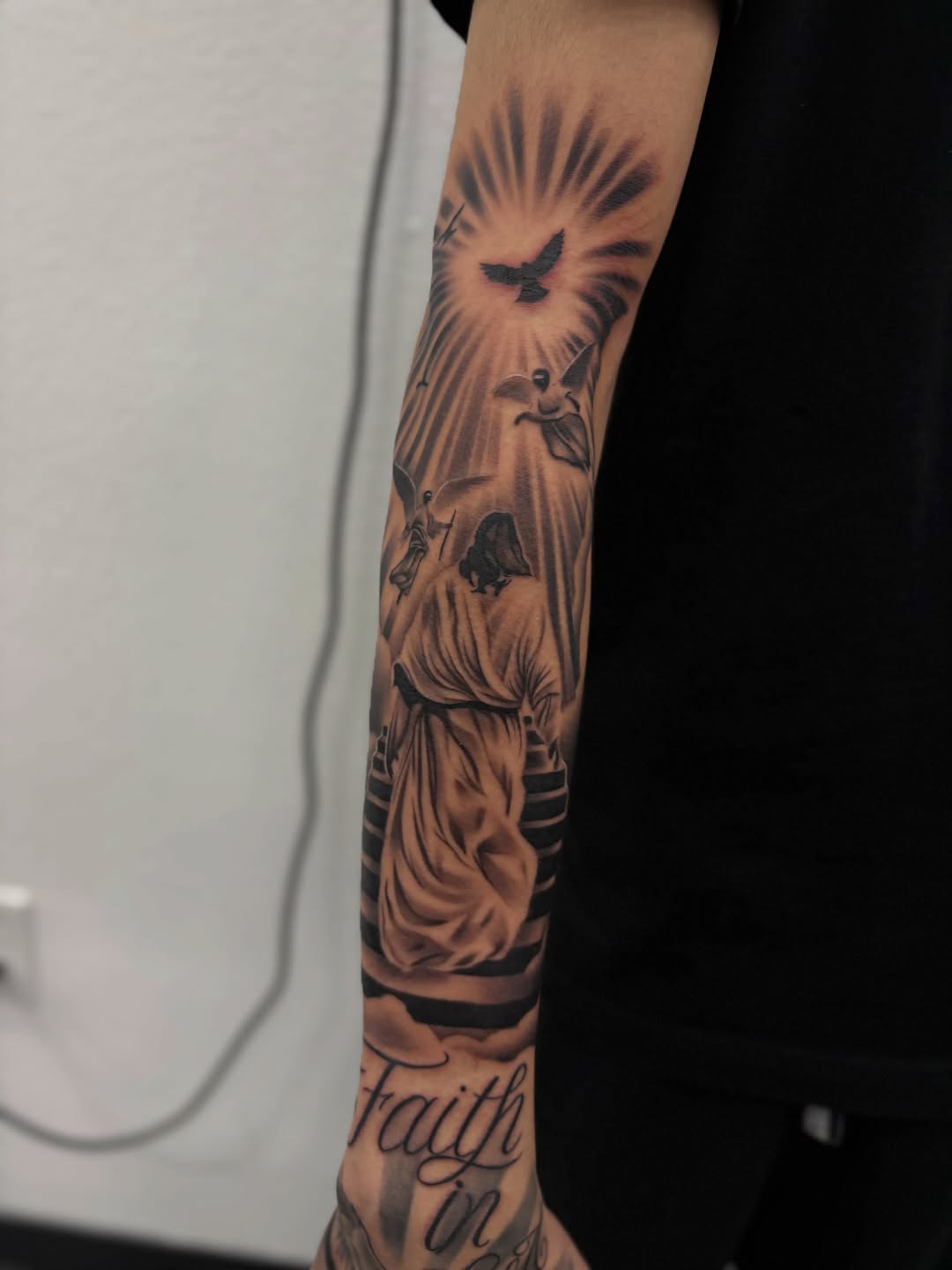 Tattoo by @tattedbydevin โ black_and_grey, realism