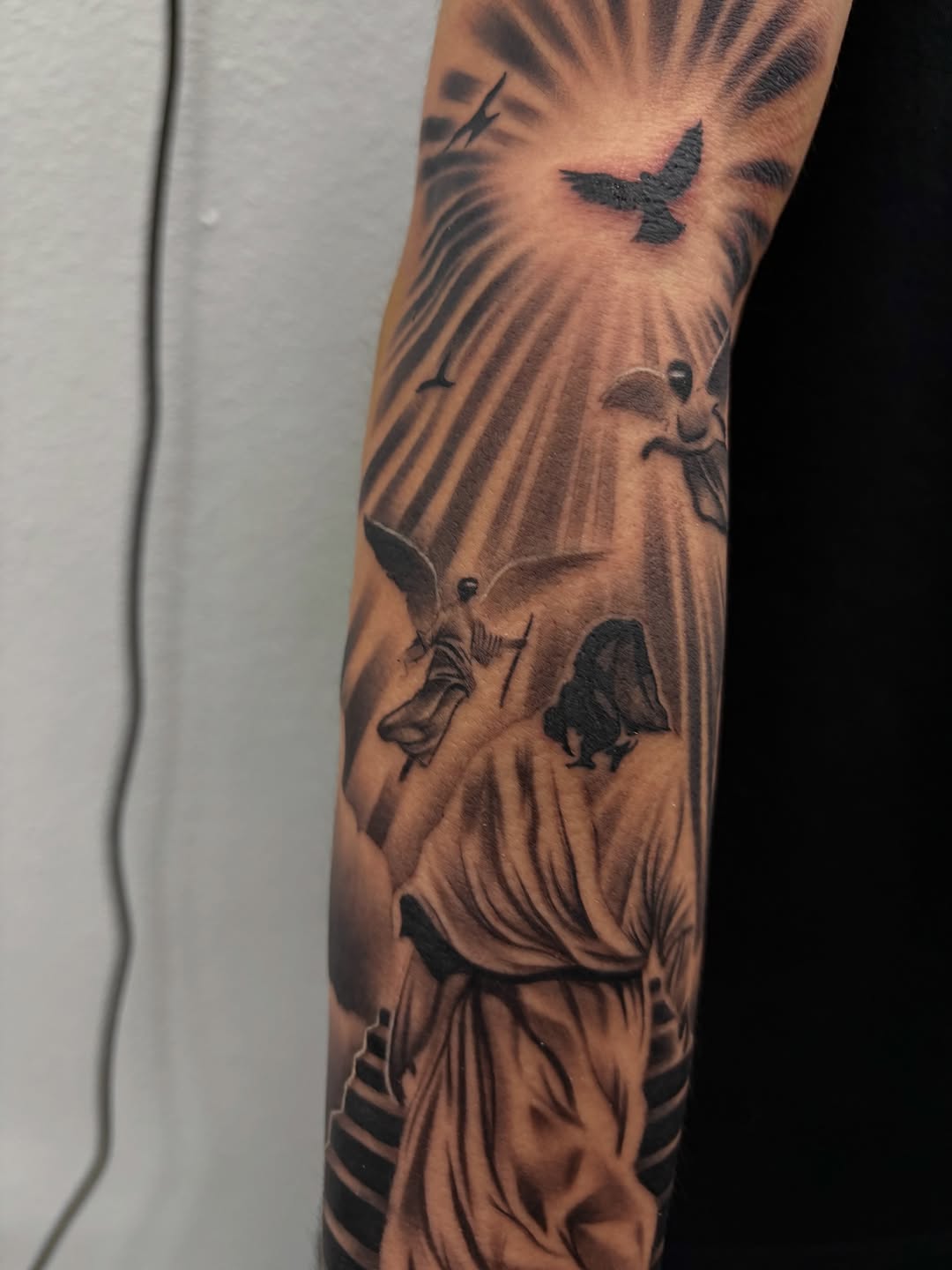Tattoo by @tattedbydevin โ black_and_grey, realism