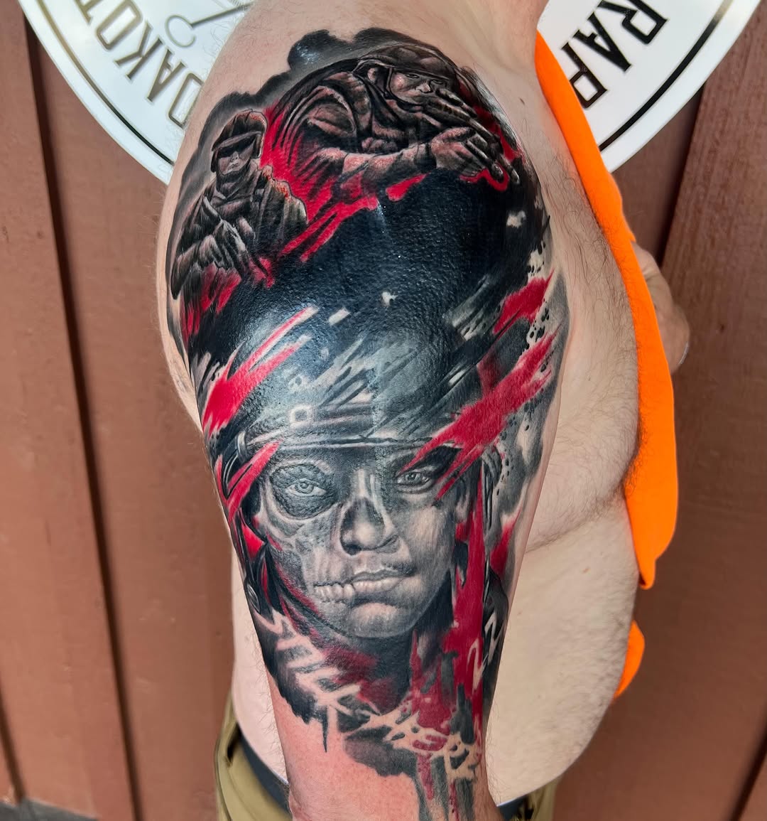 Tattoo by @ldgoodtattoo — realism, black_and_grey