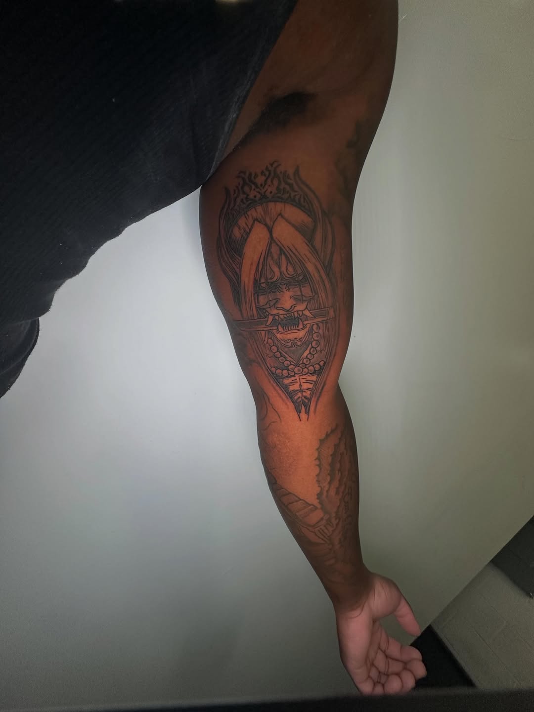 Tattoo by @javier_jimenez_tattoo_ — japanese_irezumi, black_and_grey