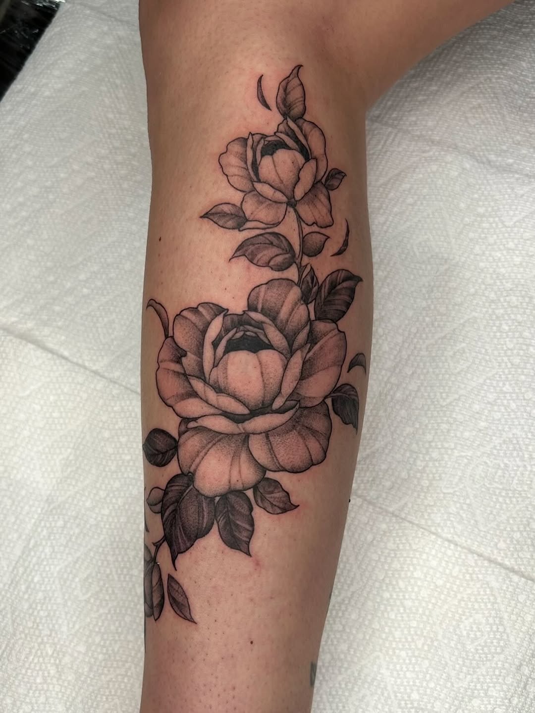 Tattoo by @austincpratttattoo — black_and_grey, realism