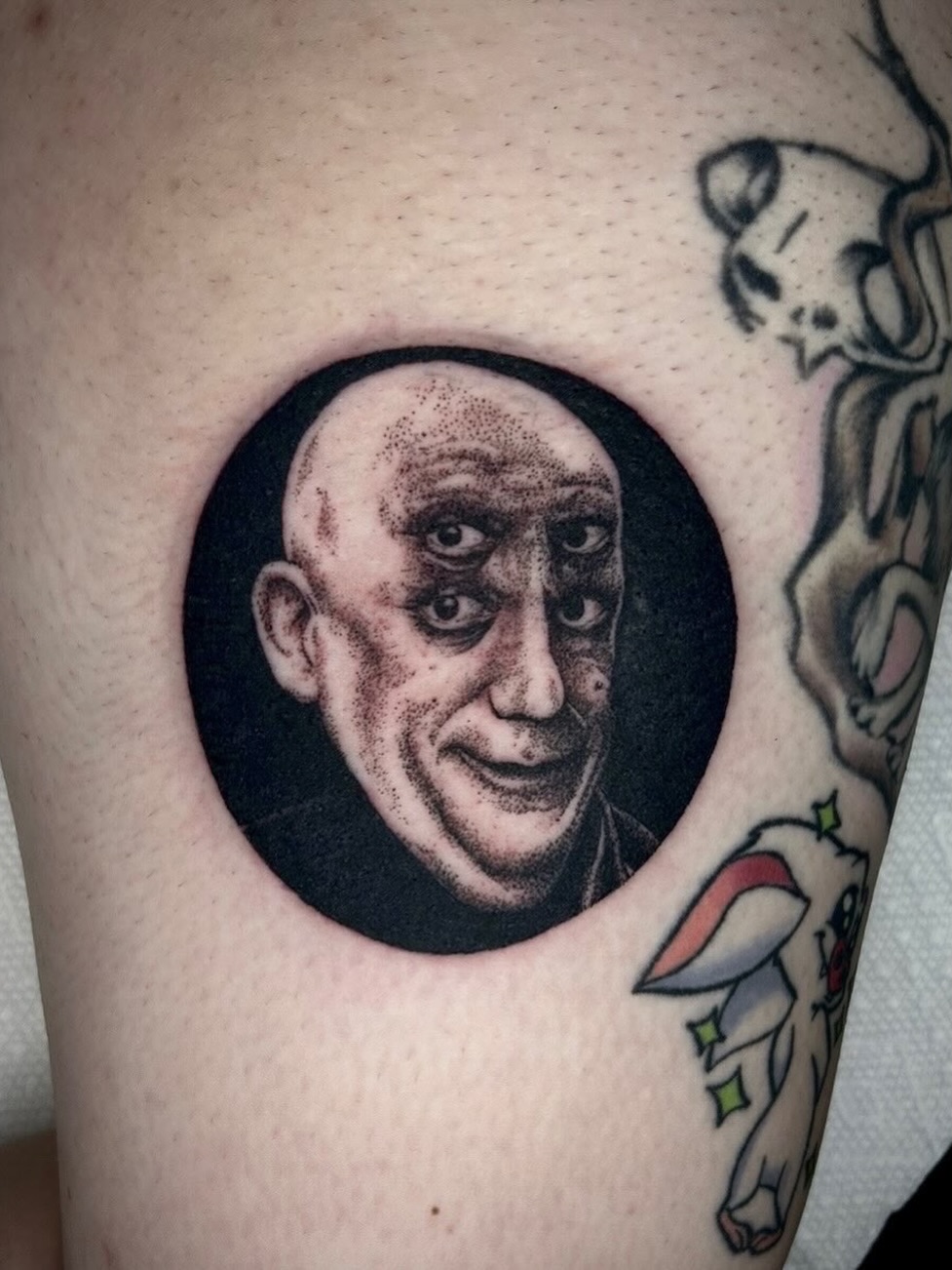 Tattoo by @austincpratttattoo — realism, black_and_grey