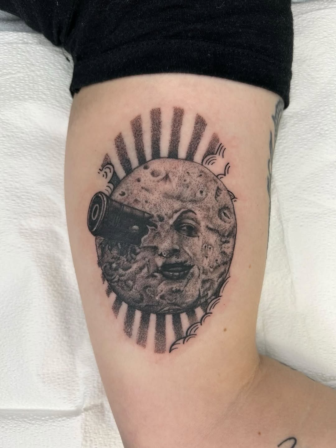 Tattoo by @austincpratttattoo — black_and_grey, realism