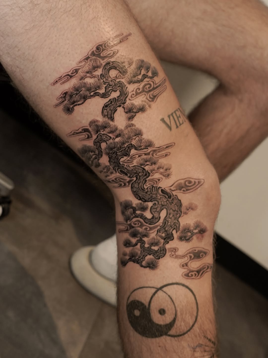 Tattoo by @think_tatt — japanese_irezumi, black_and_grey