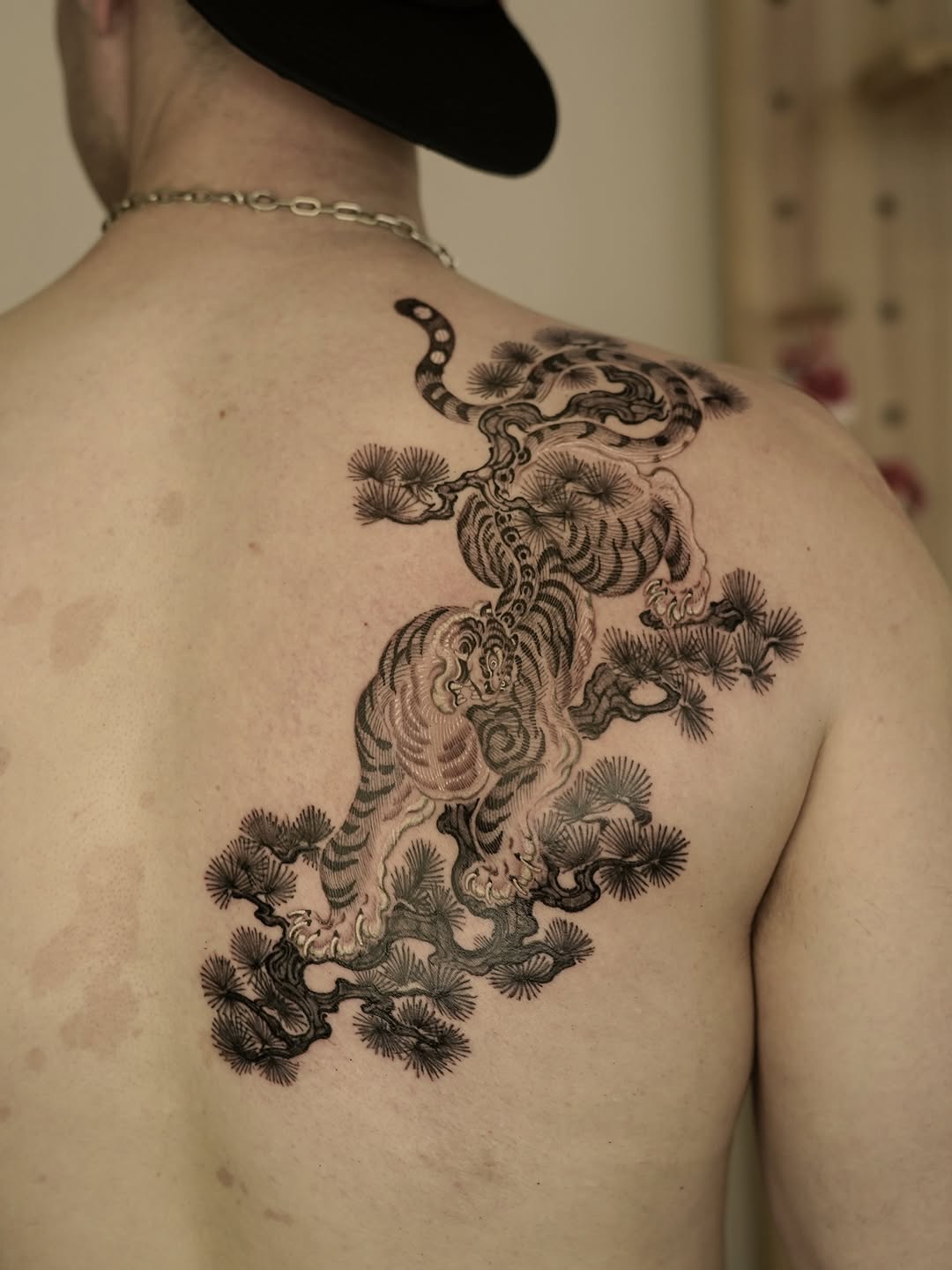 Tattoo by @think_tatt — japanese_irezumi, black_and_grey