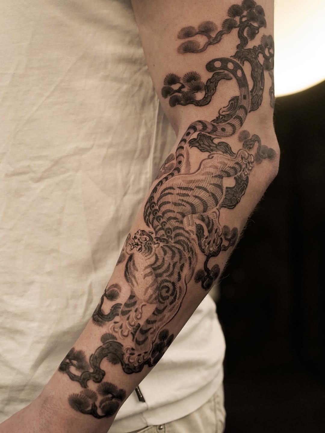 Tattoo by @think_tatt — japanese_irezumi, black_and_grey