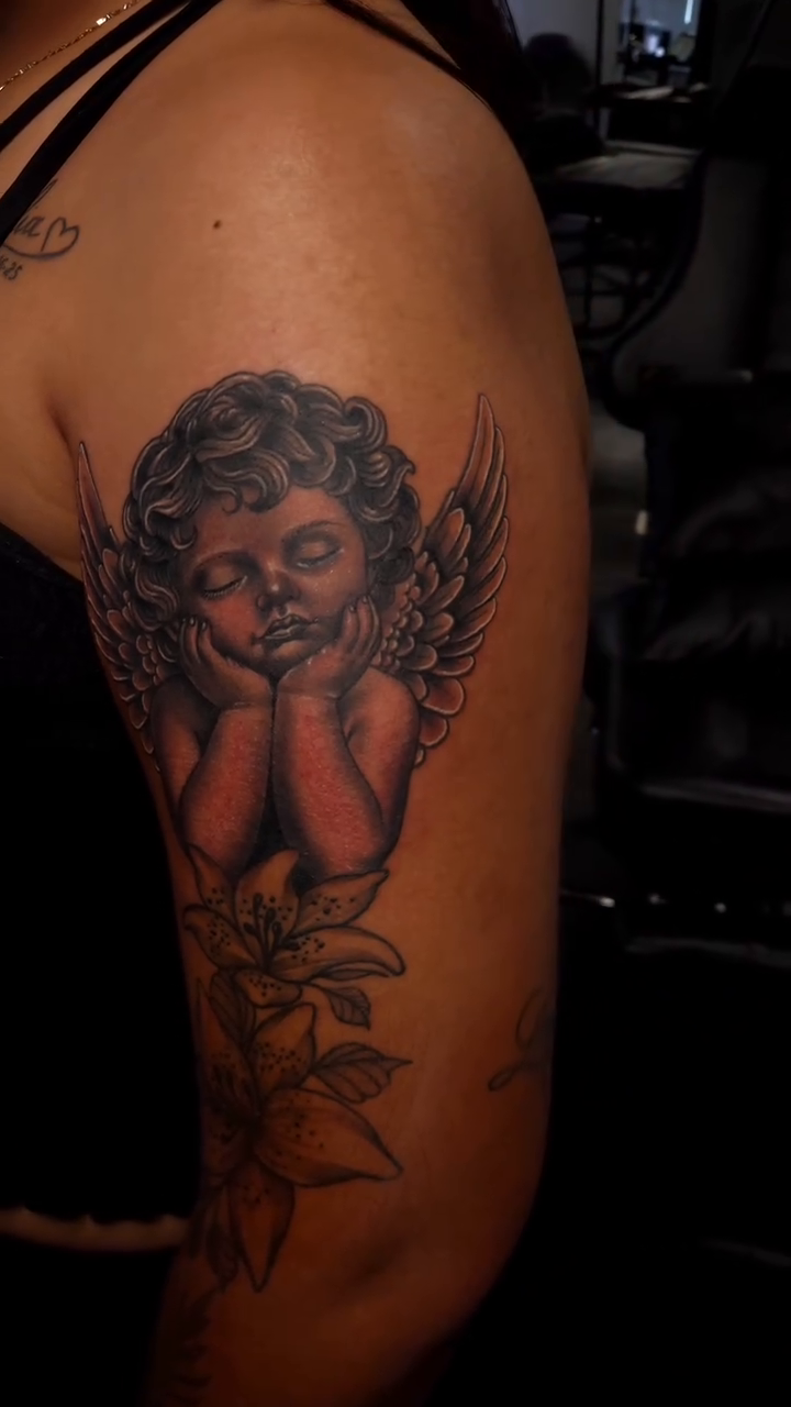 Tattoo by @creaturesink — realism, black_and_grey