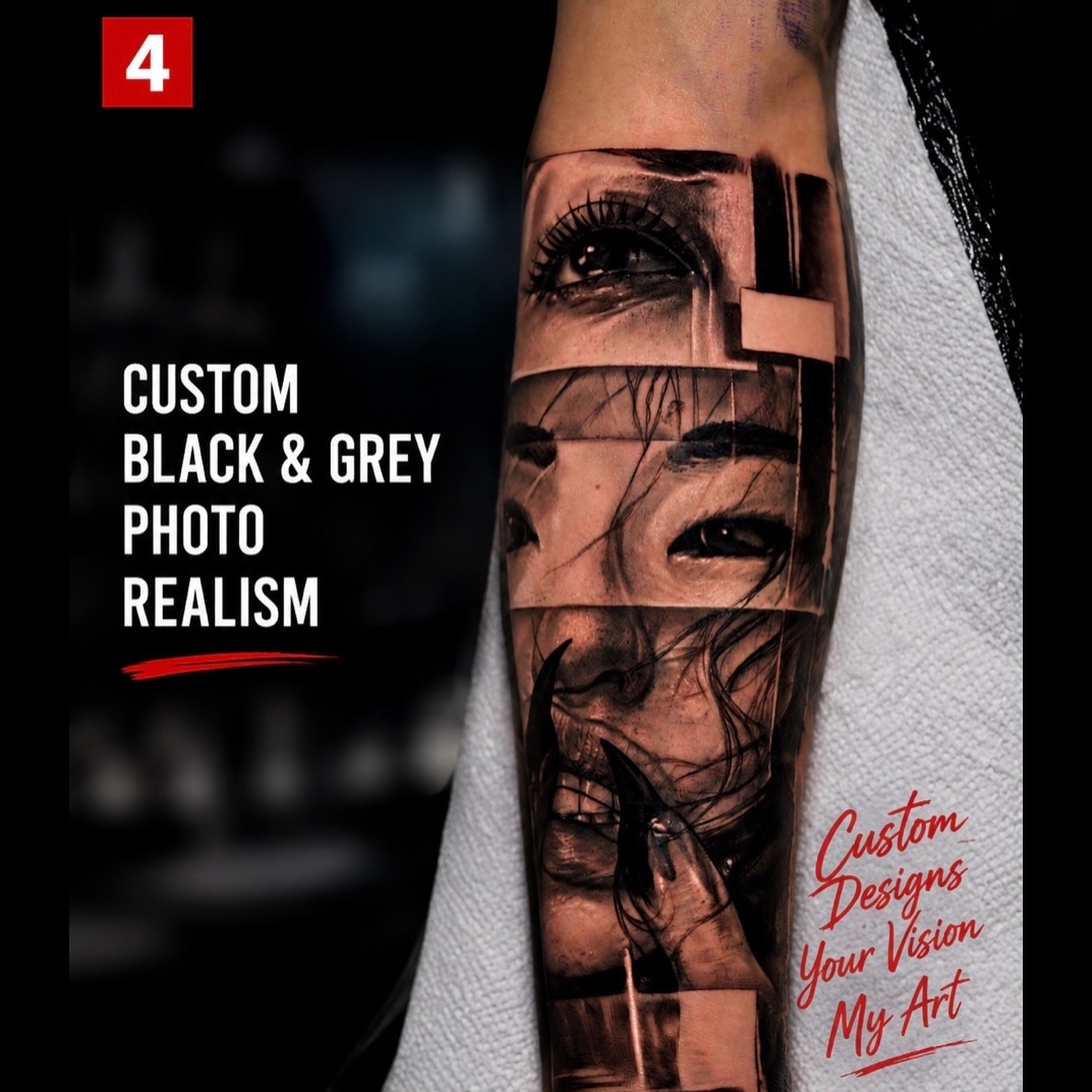 Tattoo by @tattoos_by_junior — realism, black_and_grey
