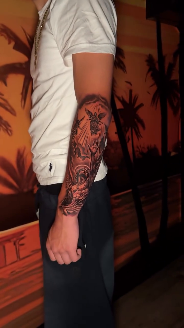 Tattoo by @bloodmoney_tattoos — black_and_grey, realism