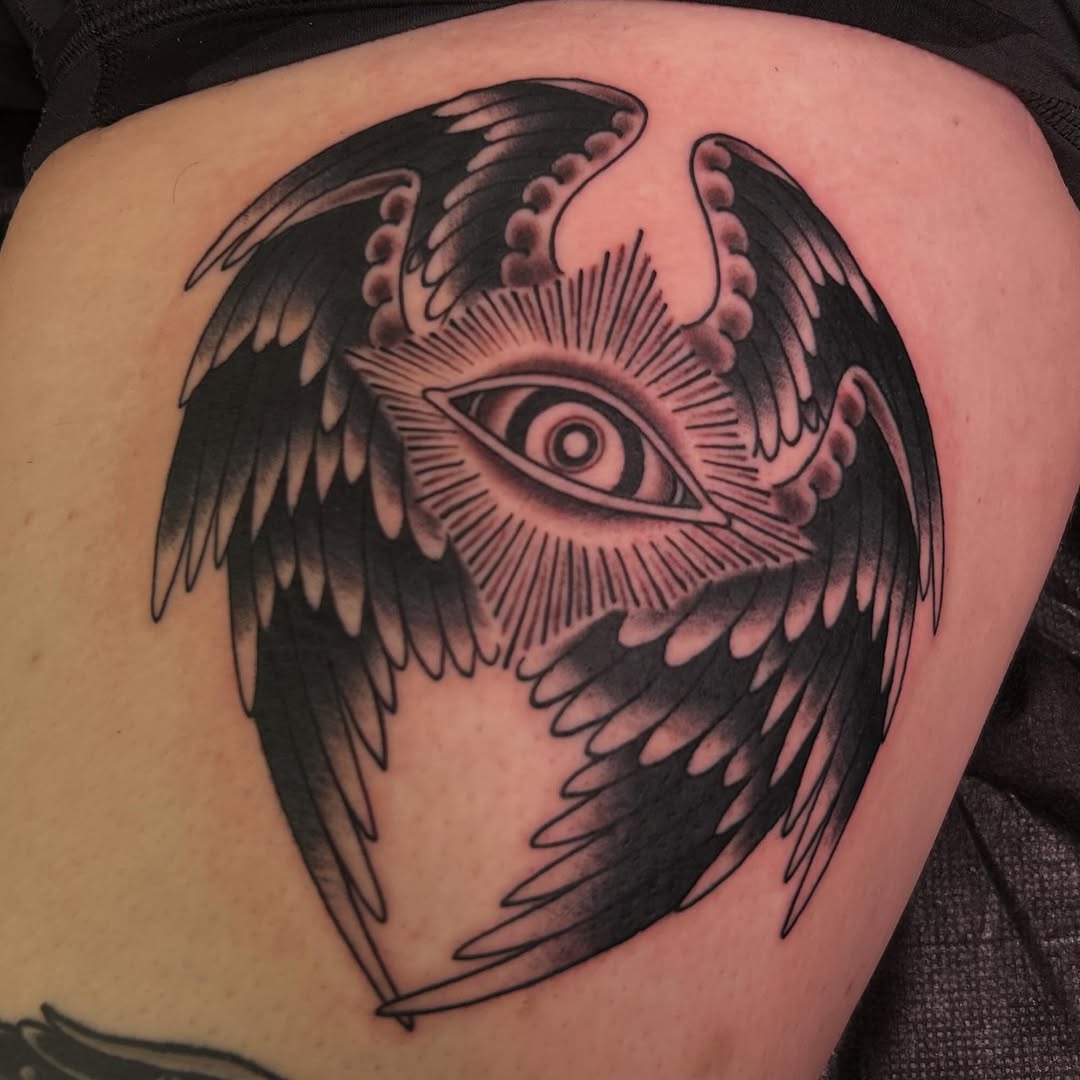 Tattoo by @mountains_of_flesh — blackwork, black_and_grey