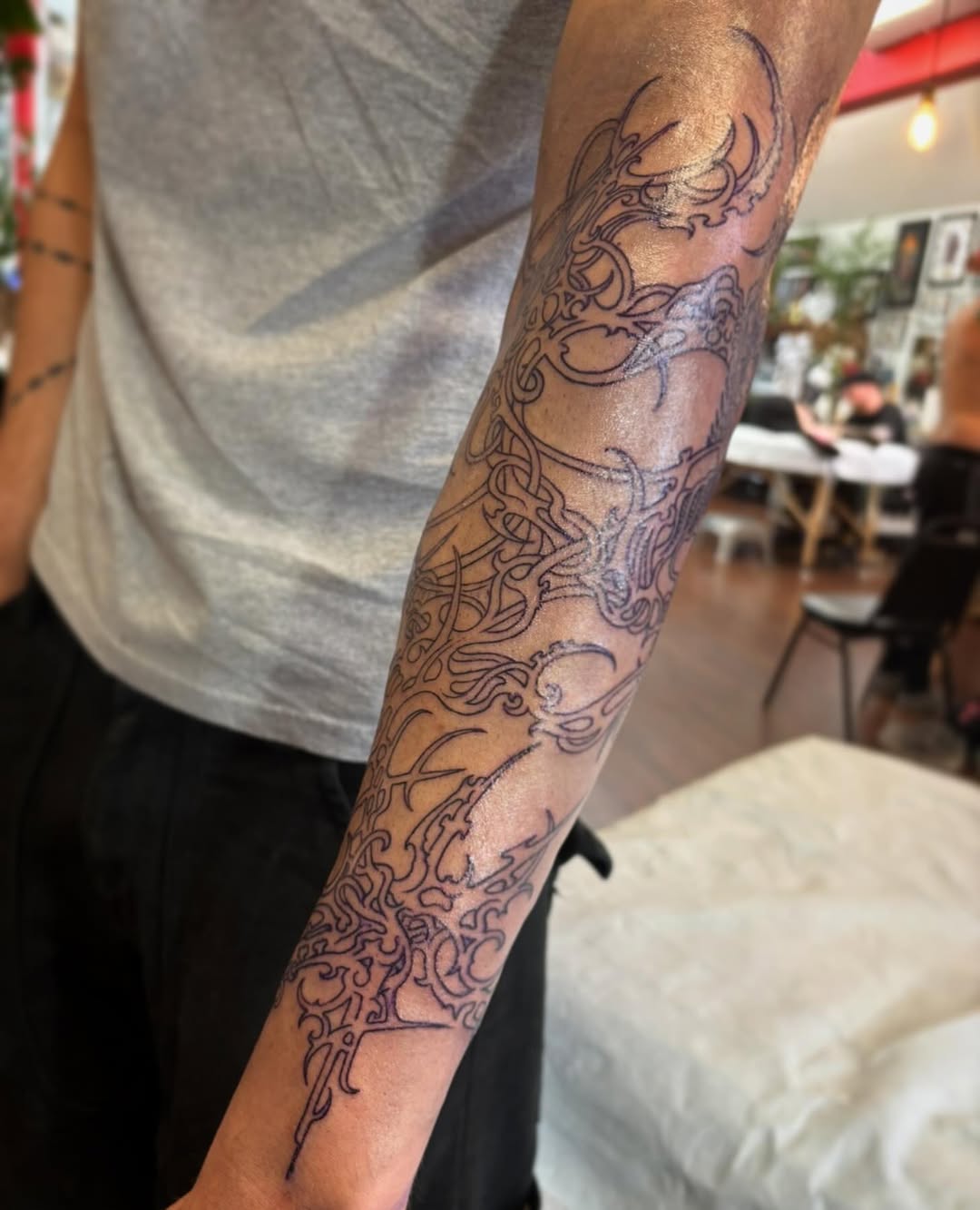 Tattoo by @daytonskuse — blackwork