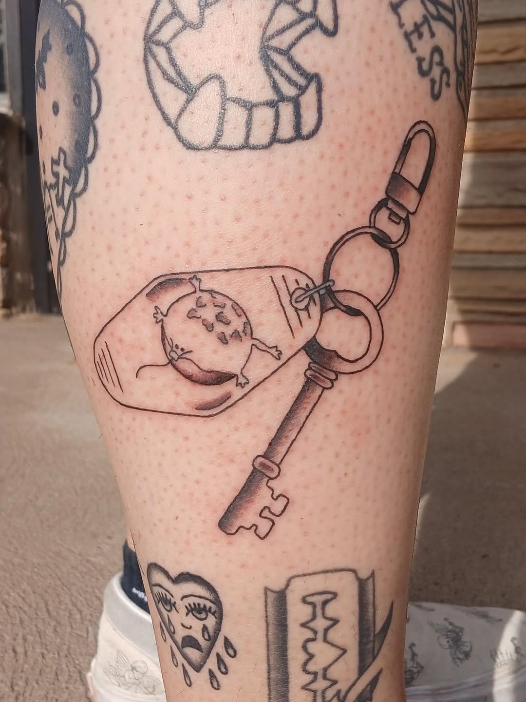 Tattoo by @amberculttattoos — black_and_grey