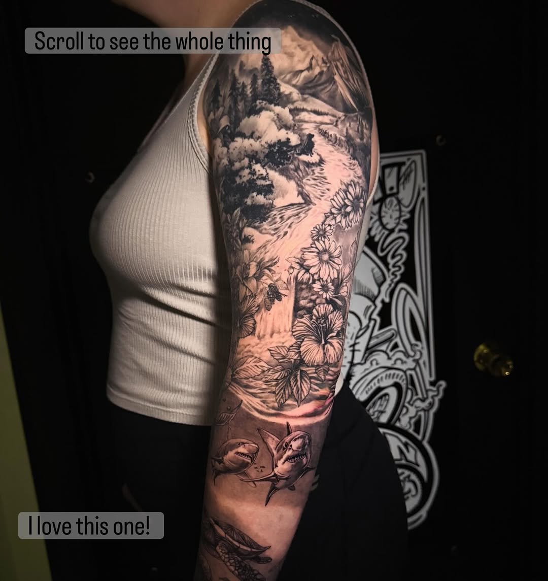 Tattoo by @abnormega_tattooartist — realism, black_and_grey