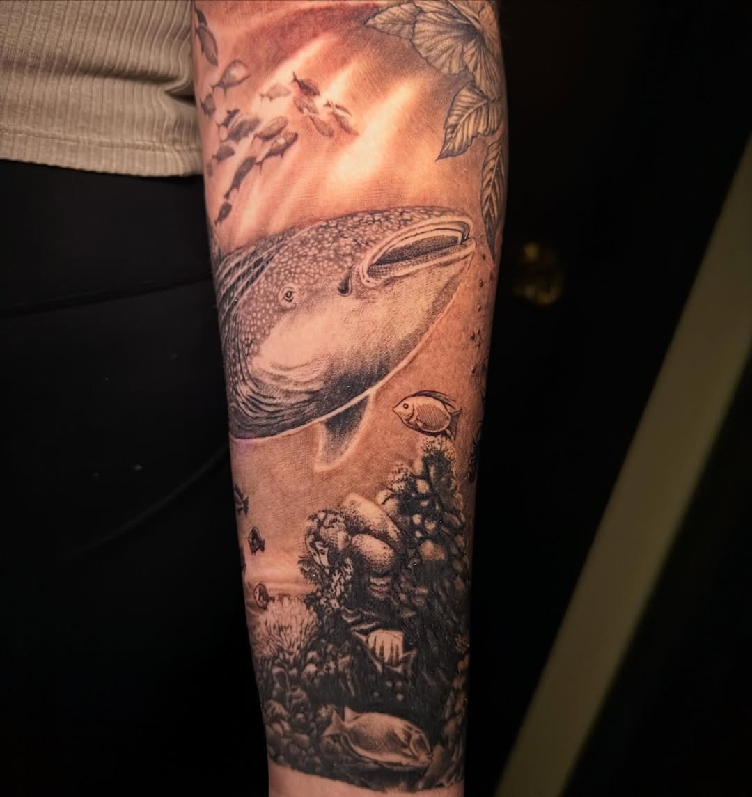 Tattoo by @abnormega_tattooartist — realism, black_and_grey