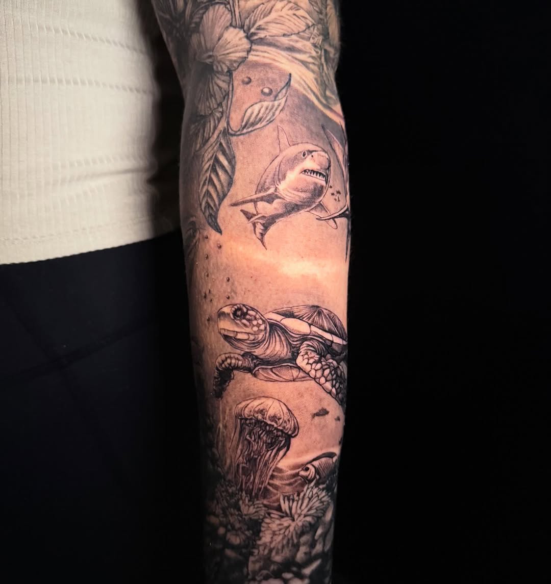 Tattoo by @abnormega_tattooartist — realism, black_and_grey