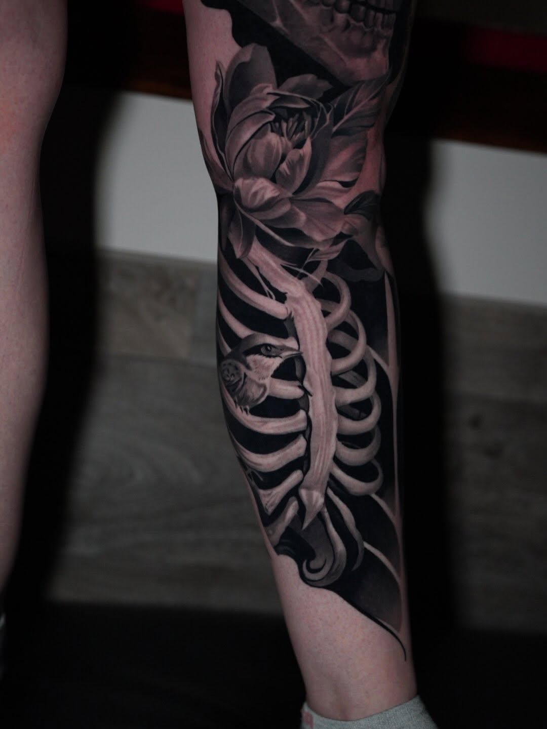 Tattoo by @nebesnuy_art — realism, black_and_grey