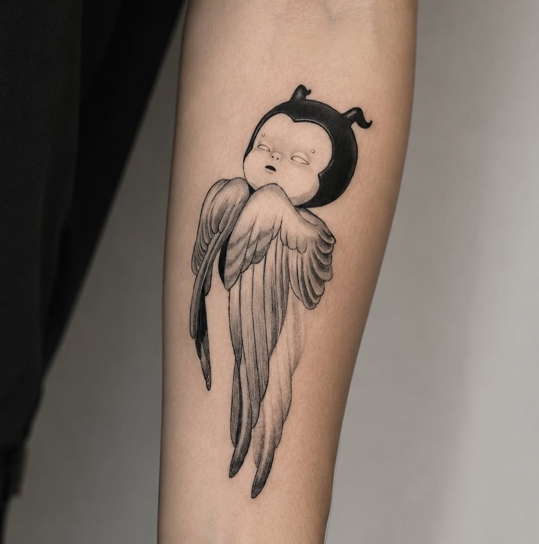 Tattoo by @tottory21 — black_and_grey