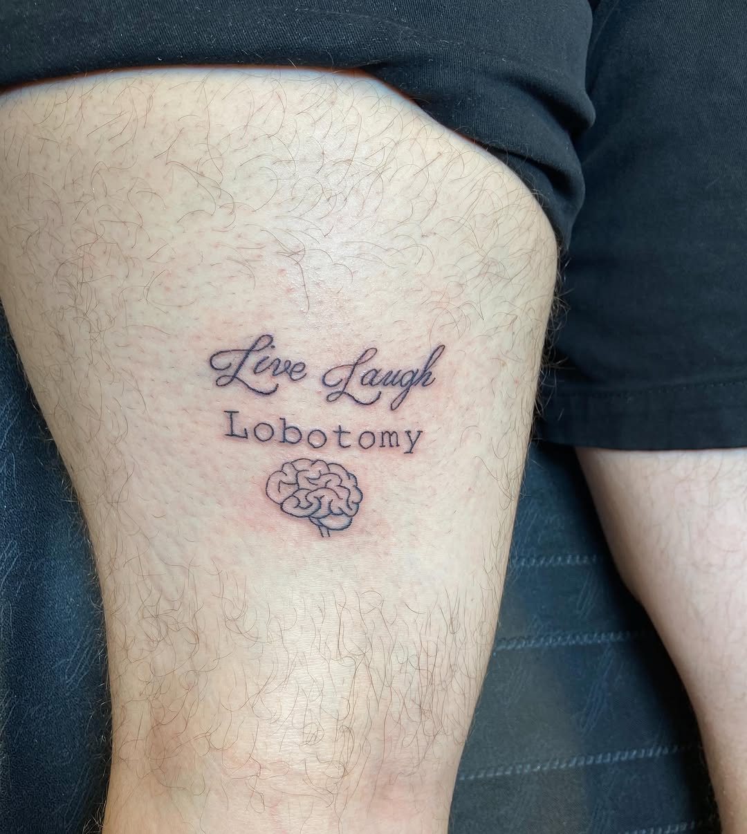 Tattoo by @tinyterrorink — lettering_script, fine_line