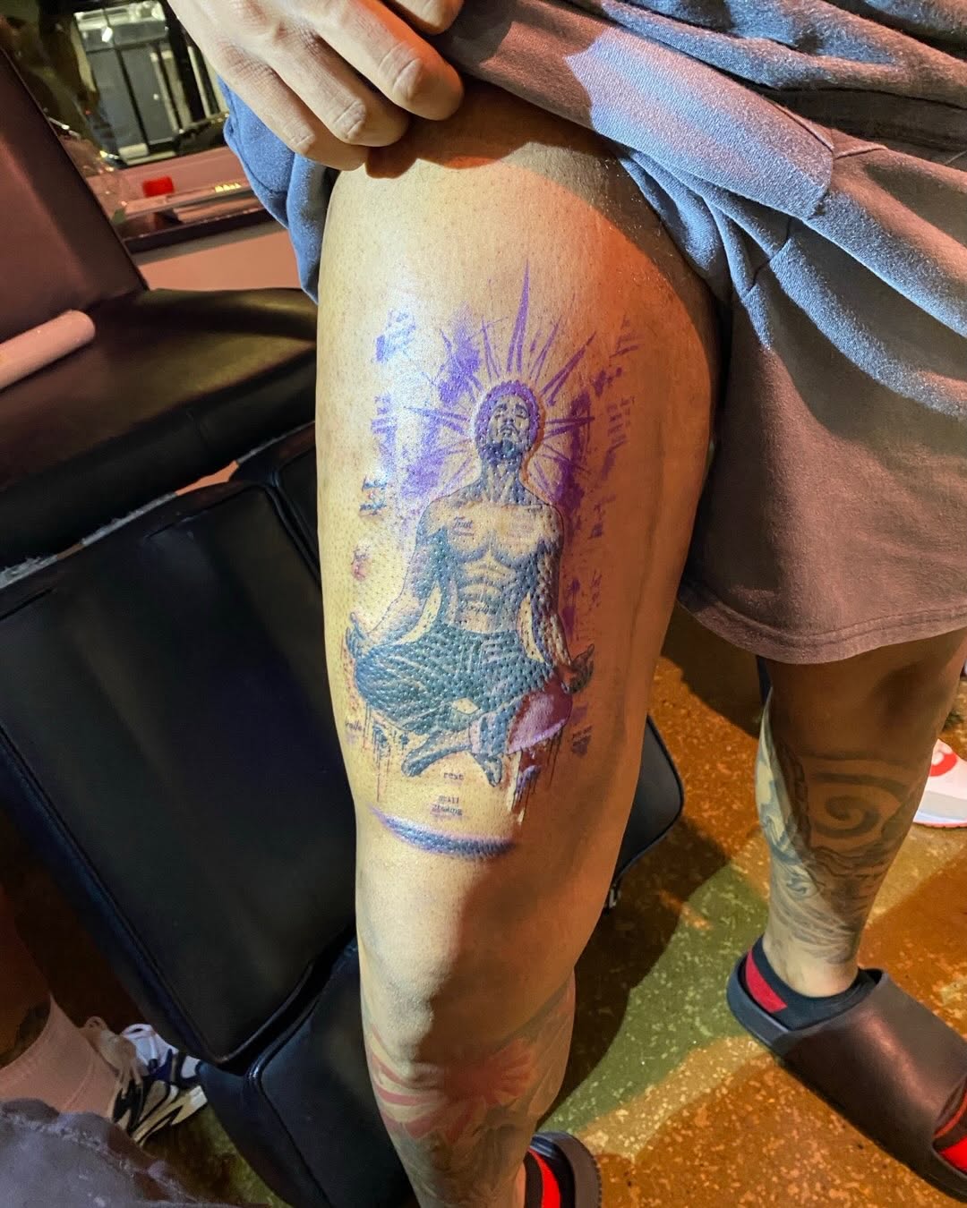 Tattoo by @inkbykimchi — black_and_grey, realism