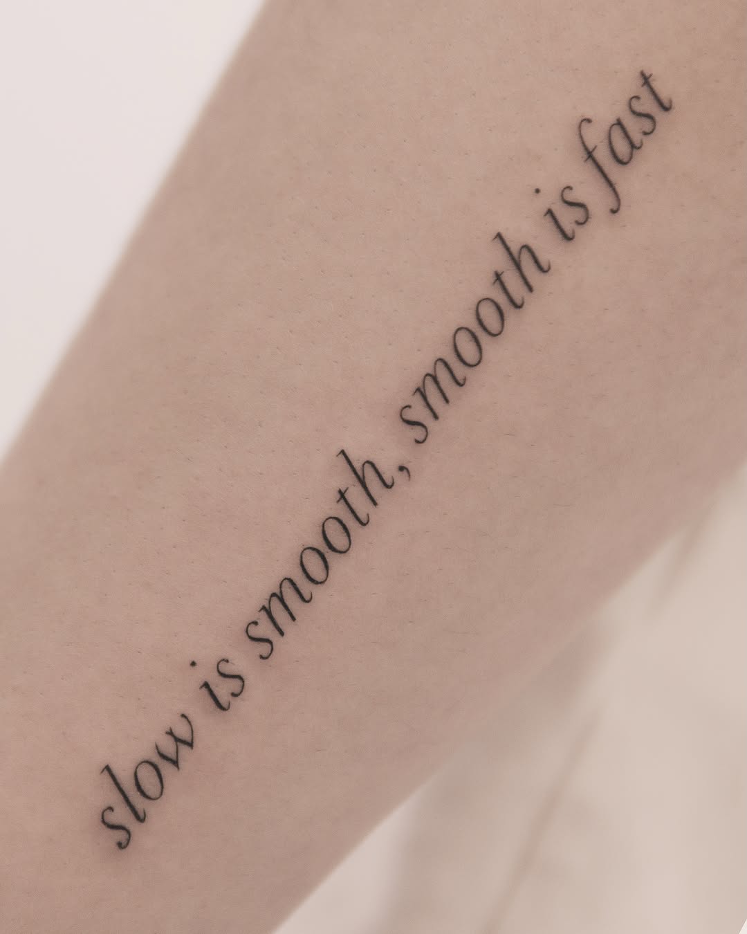 Tattoo by @joeysneedle — lettering_script, fine_line