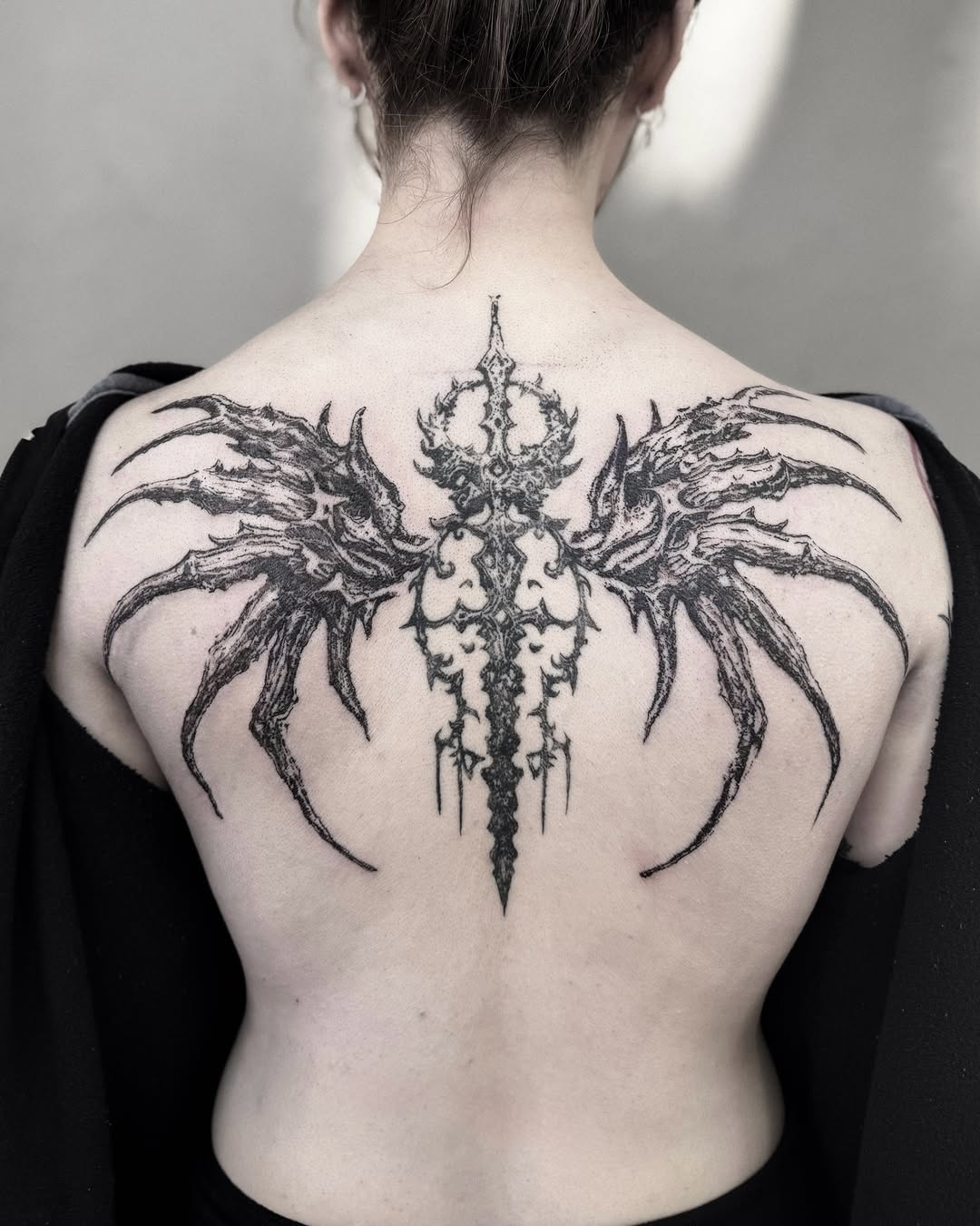 Tattoo by @inkofahma — blackwork