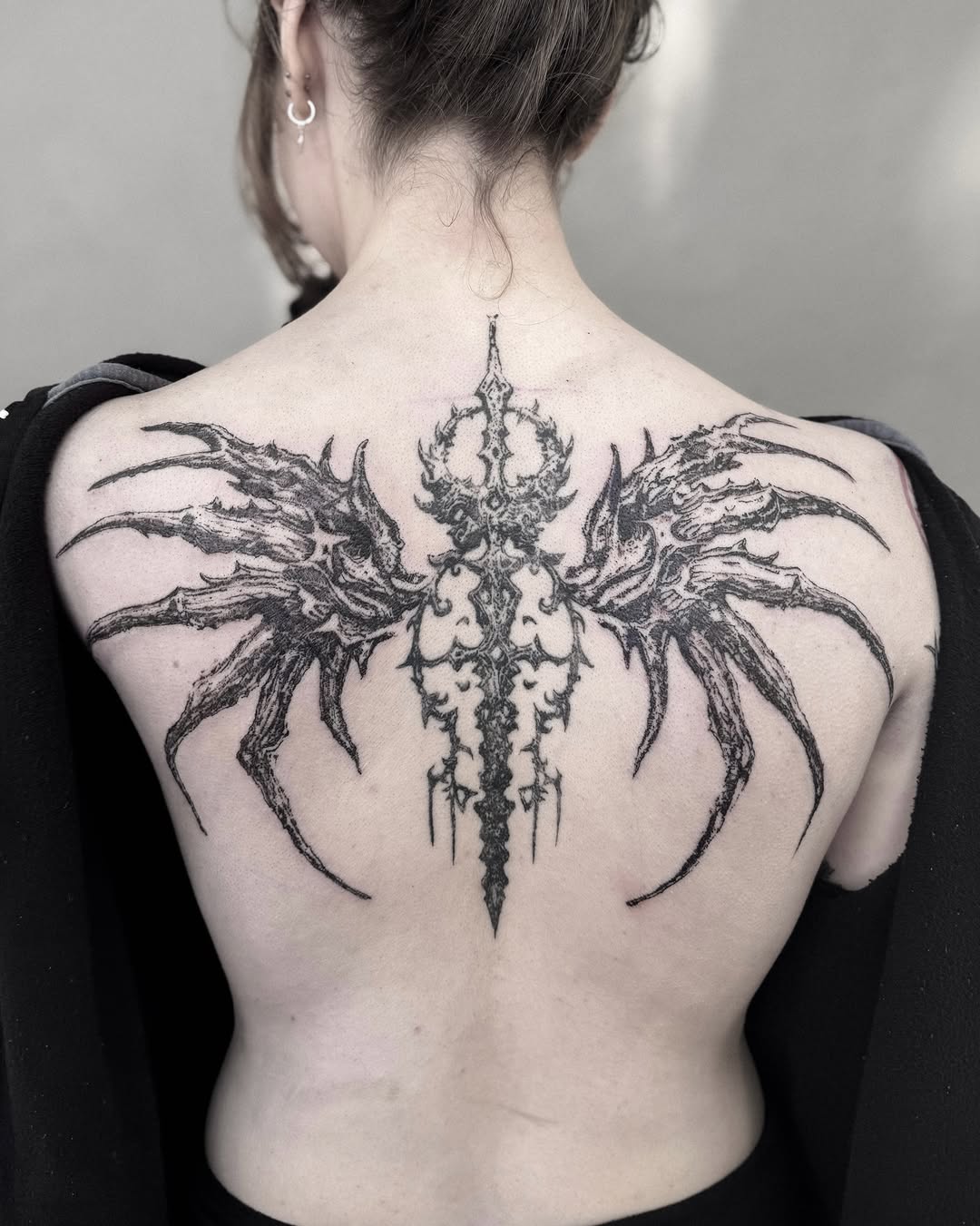 Tattoo by @inkofahma — blackwork
