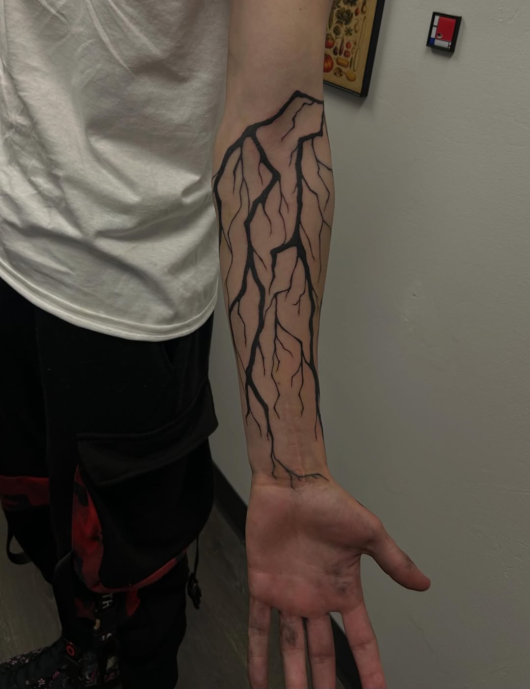 Tattoo by @diamondphoenix_ — blackwork