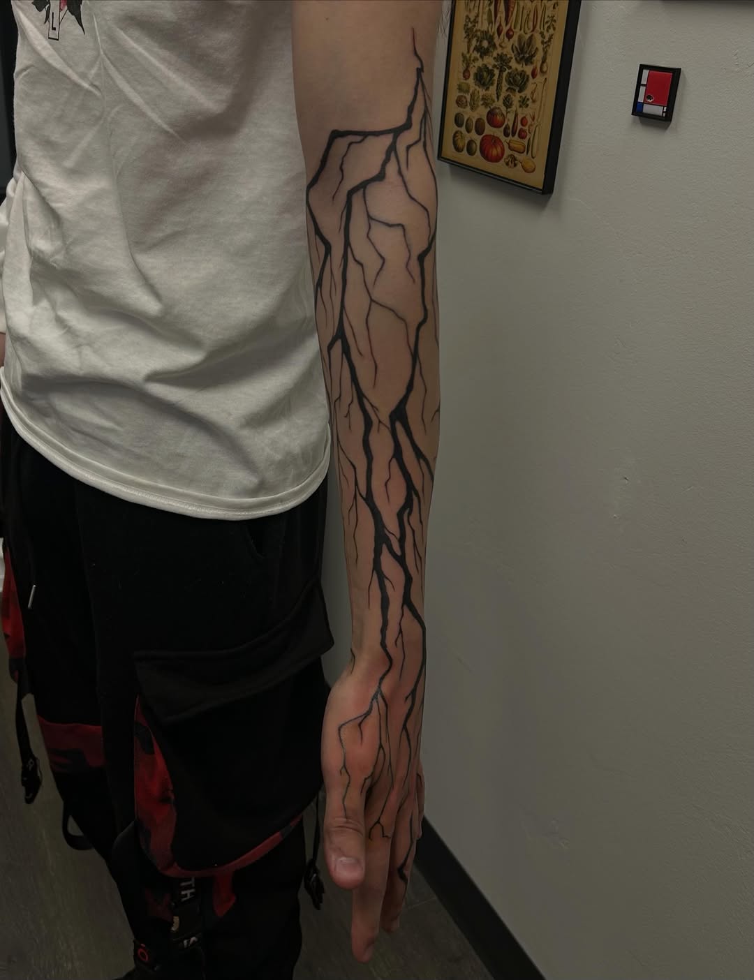 Tattoo by @diamondphoenix_ — blackwork