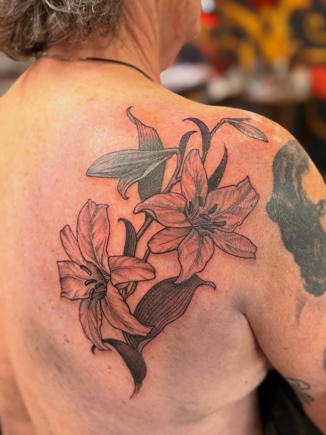 Tattoo by @englikethelang — illustrative, black_and_grey