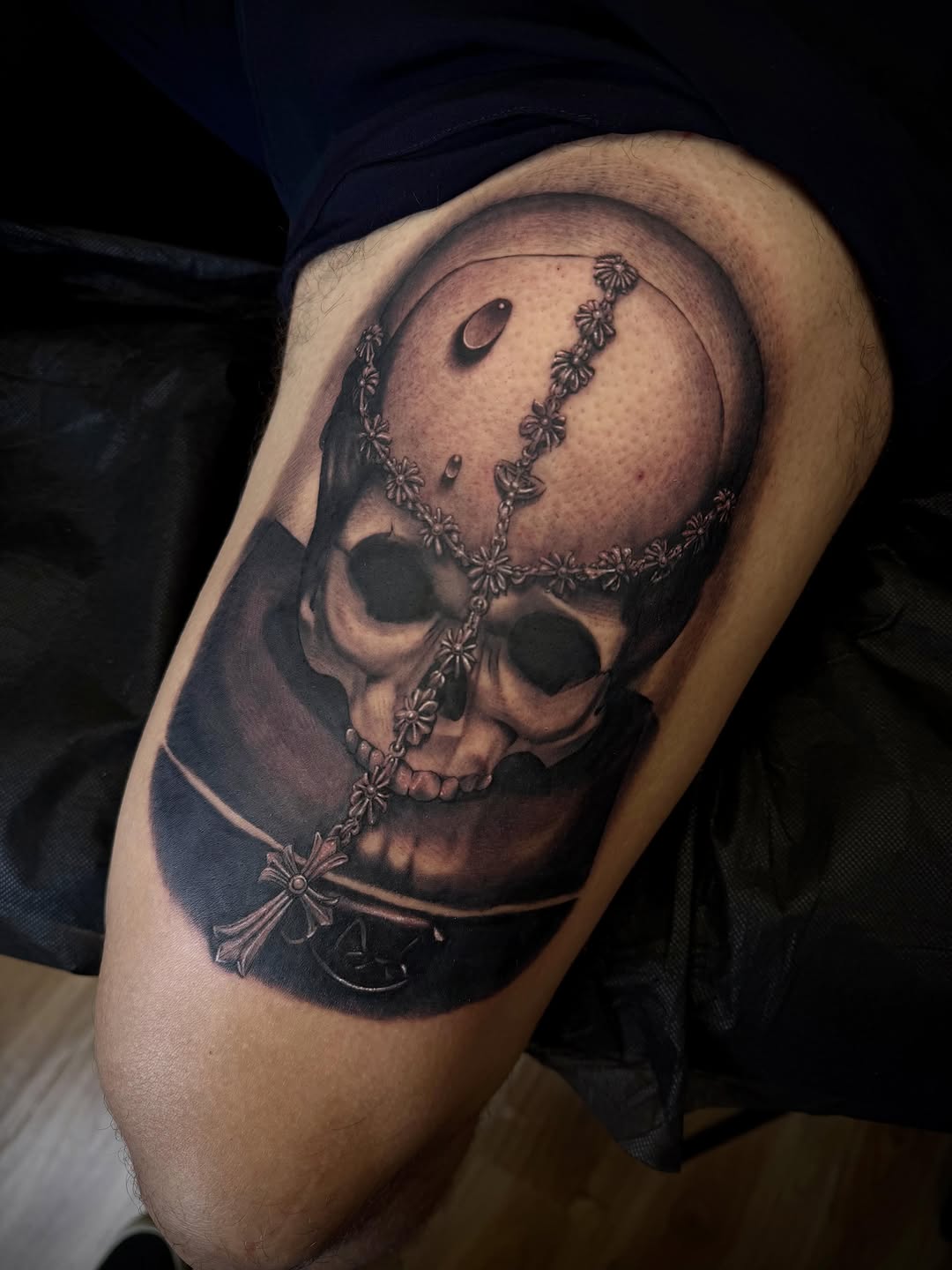 Tattoo by @ocks_tattoos β realism, black_and_grey