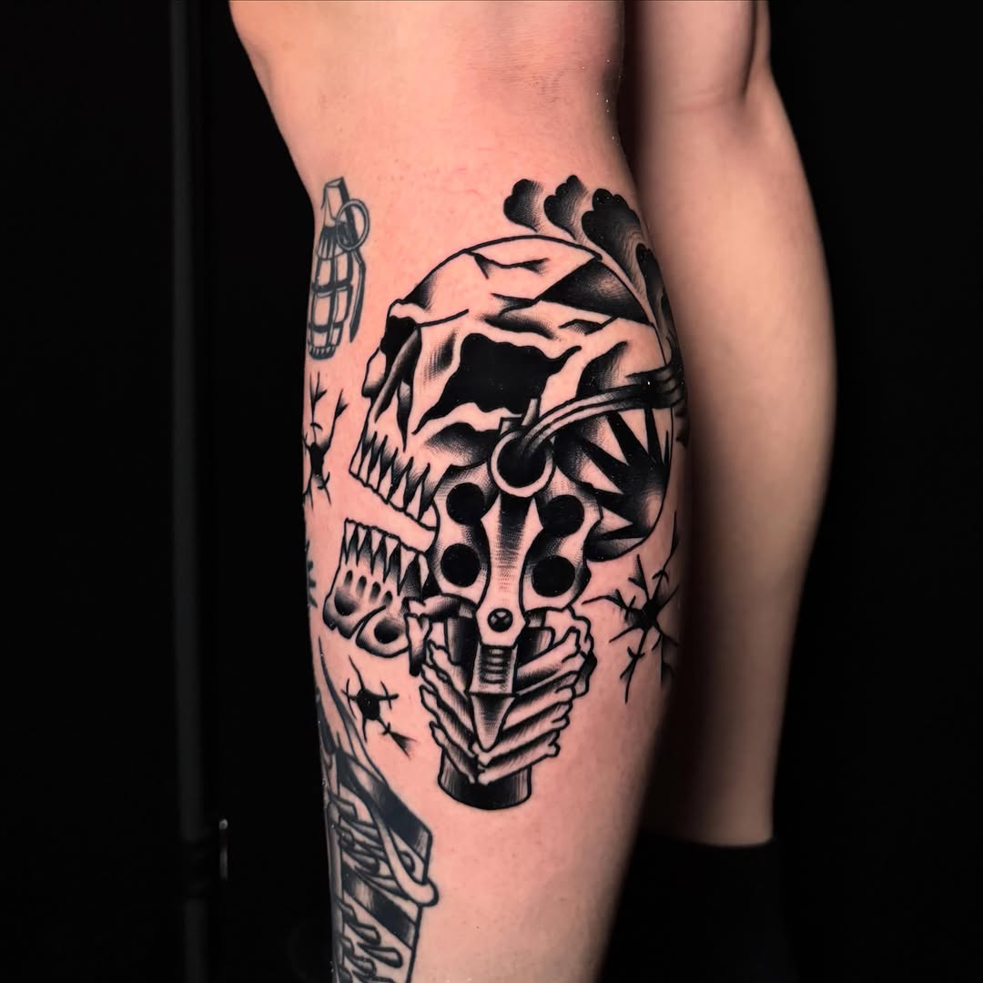Tattoo by @noottattoo — american_traditional, blackwork