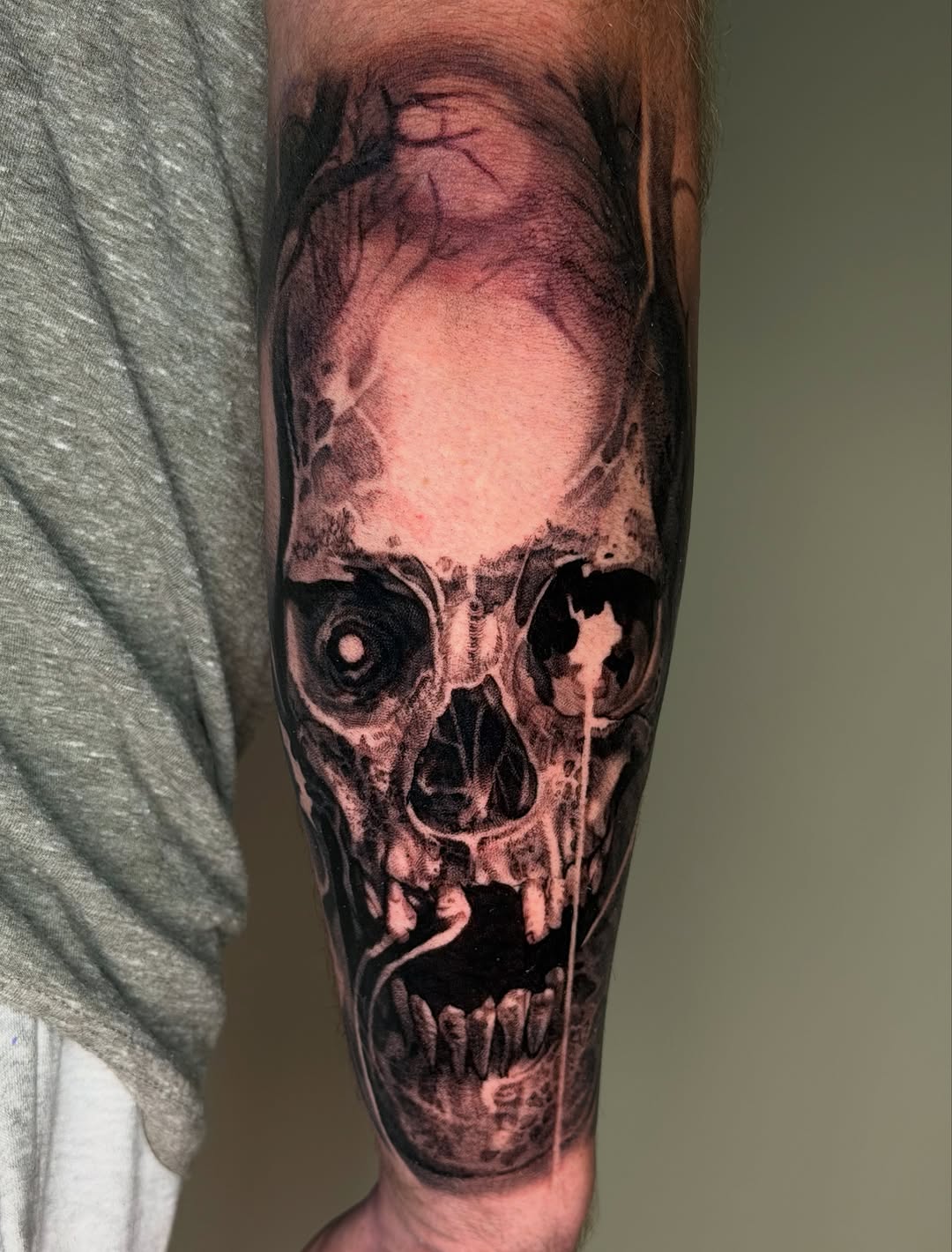Tattoo by @inkbytrav — realism, dark_realism