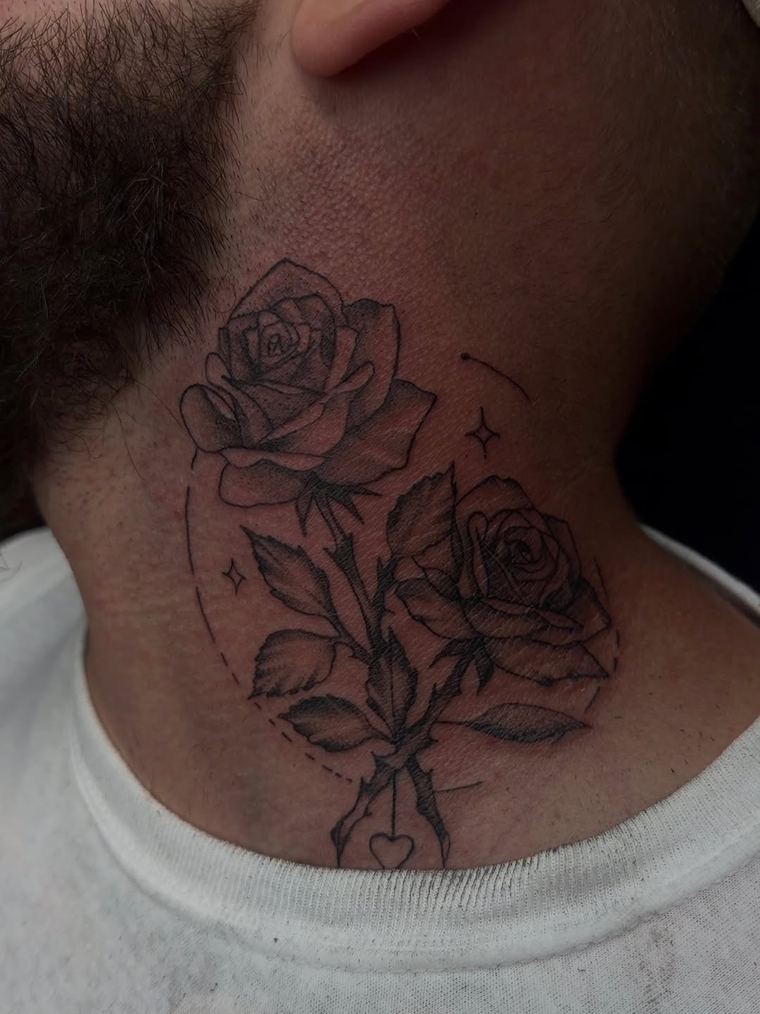 Tattoo by @tatsbycurtii — fine_line, black_and_grey