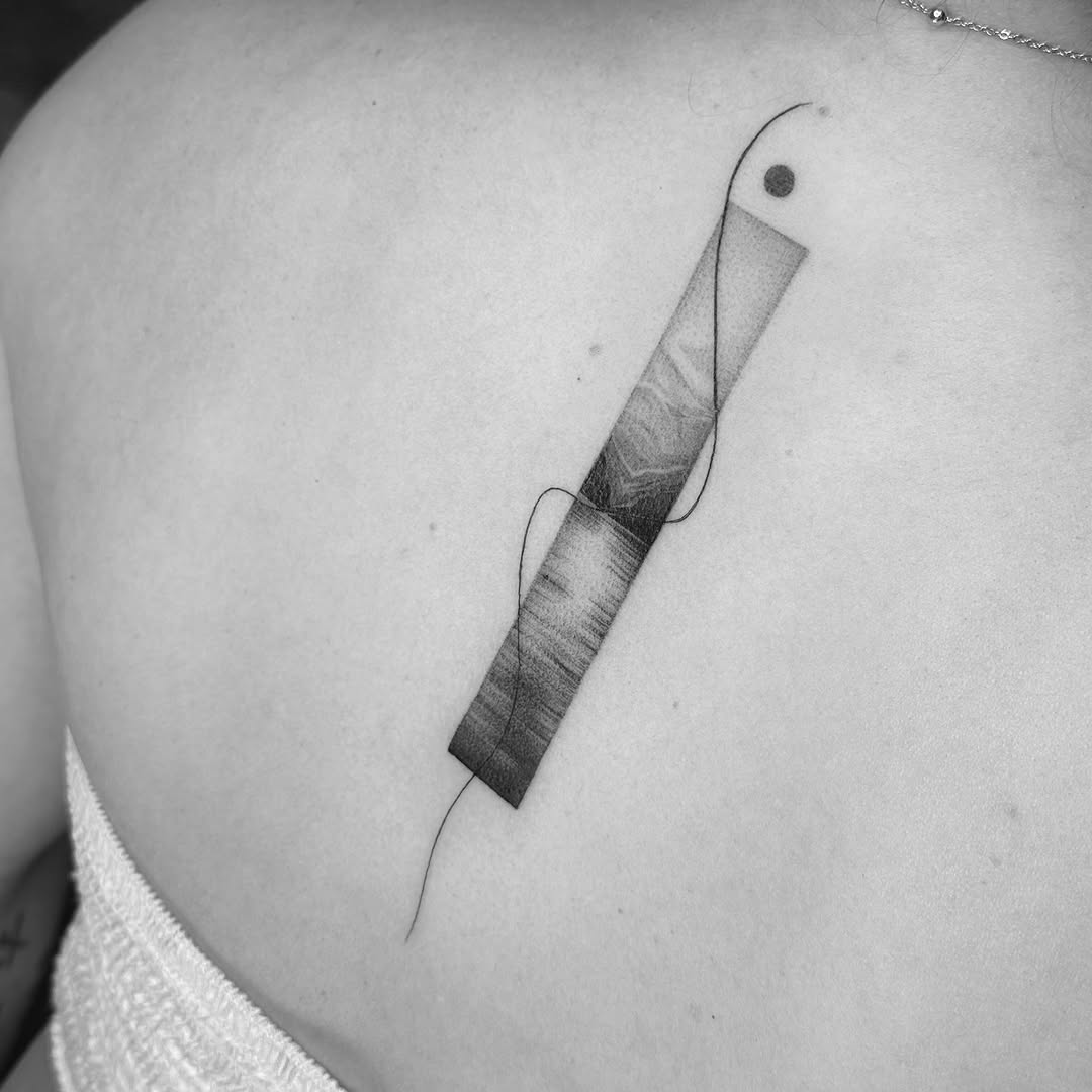 Tattoo by @wildhoneyartistry — illustrative, geometric