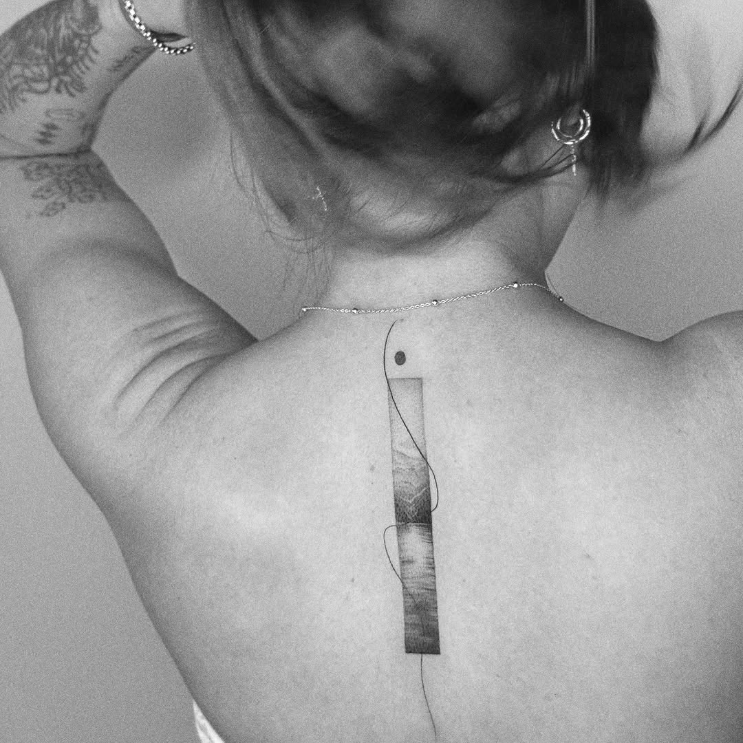 Tattoo by @wildhoneyartistry — illustrative, black_and_grey