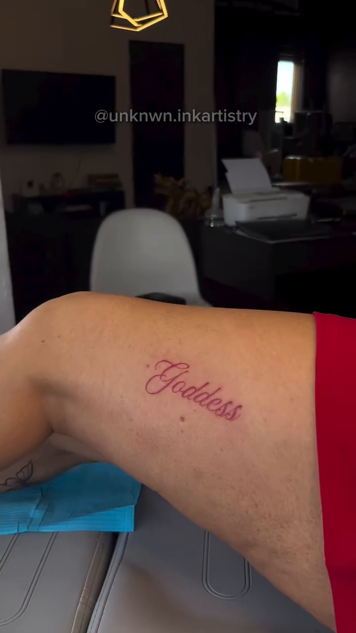 Tattoo by @unknwn.inkartistry — lettering_script