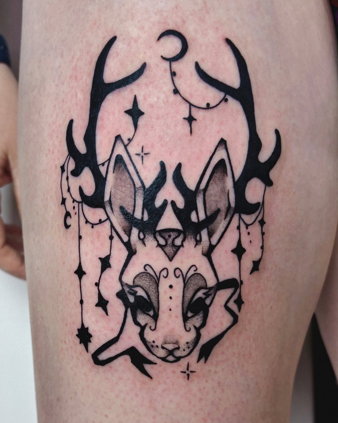 Tattoo by @unsaintlytattoo — blackwork